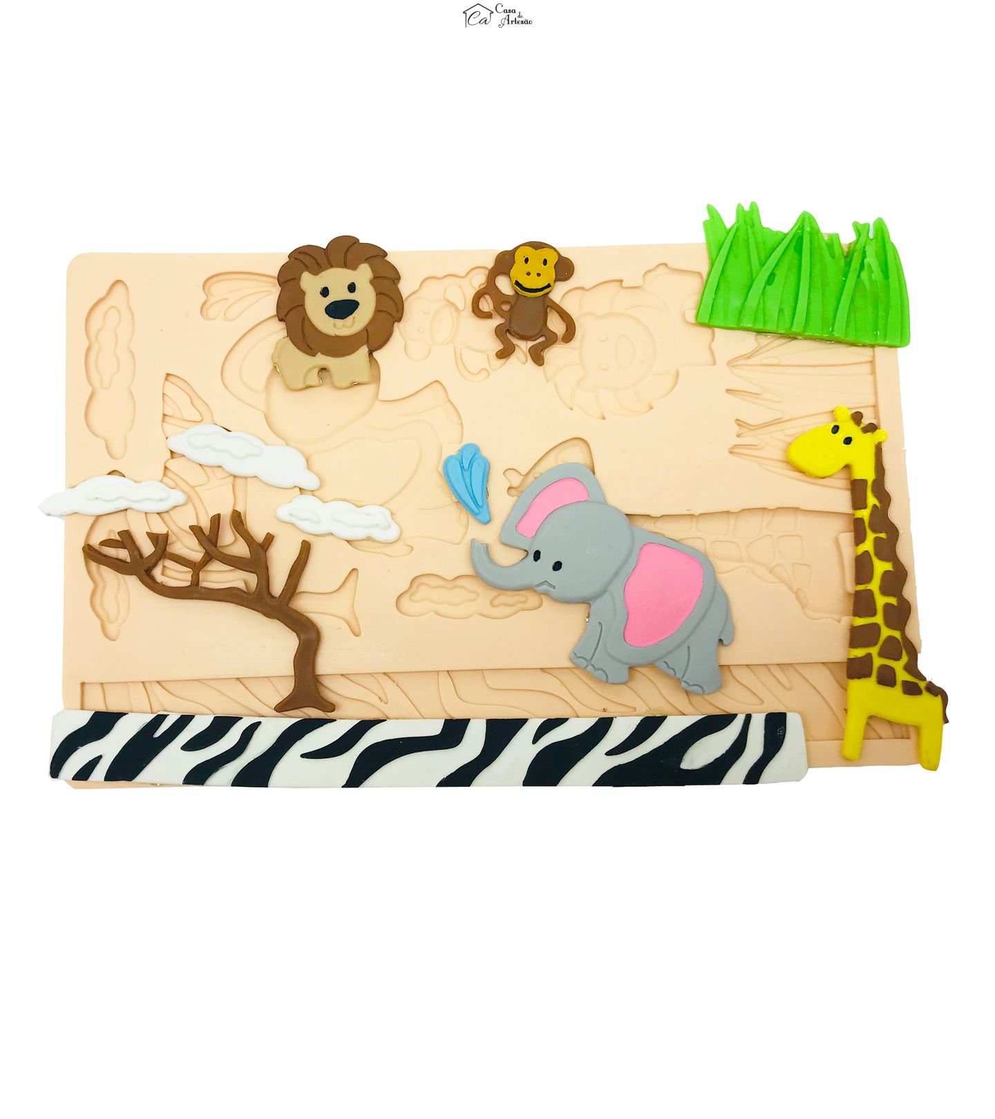 Molde de silicone - Border - Decorações Para Bolo - Mod.13 - Pe