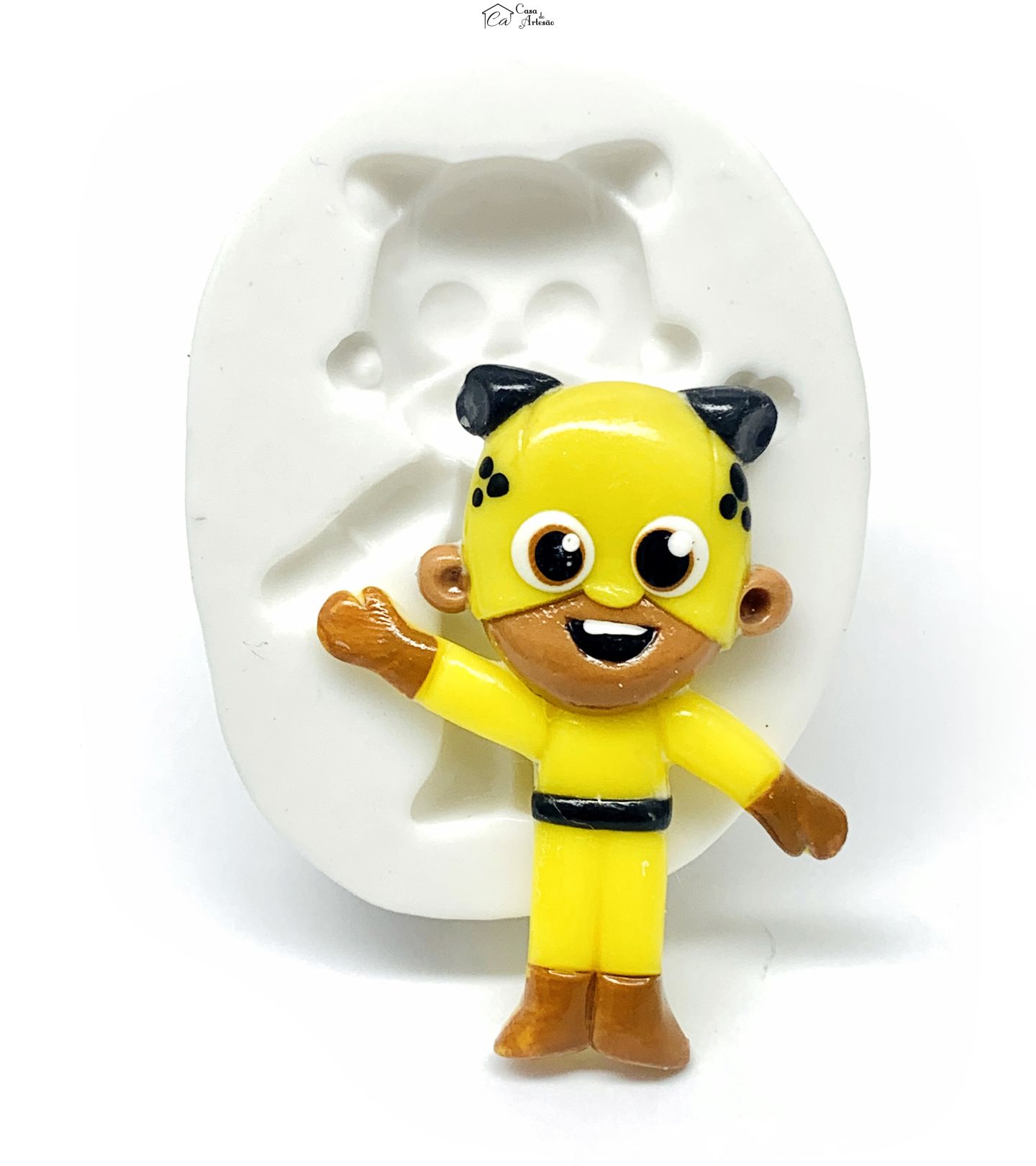 Molde de silicone - Os Aventureiros - Aventureiro Amarelo - Medio - P1220