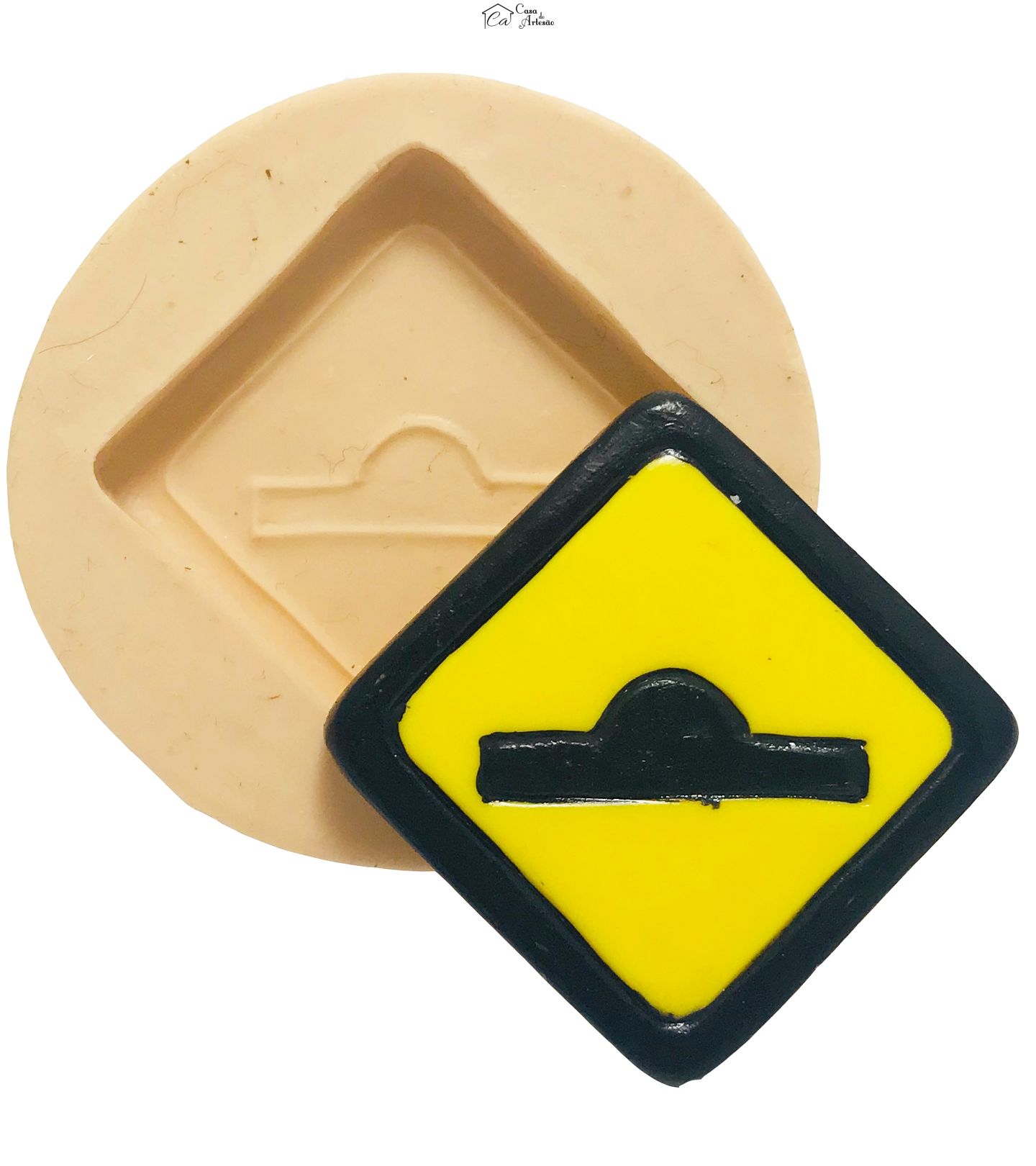 Molde de silicone - Placa Sinalização - Lombada - Media - P438