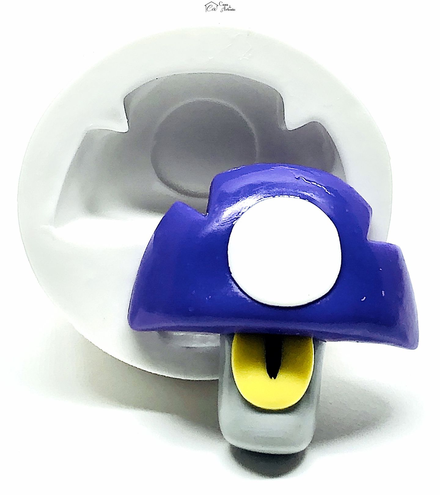 Molde de silicone - Brawl Stars - Rosto Darryl - Grande - P990