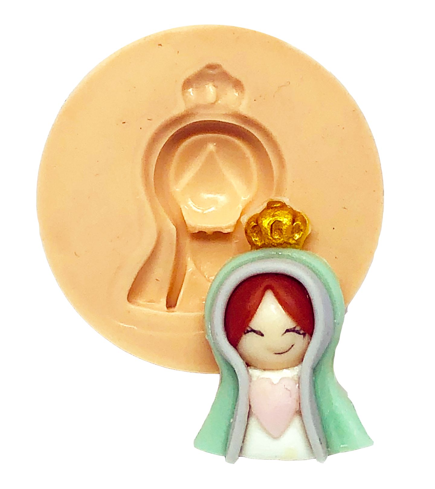 Molde de silicone - Santa - Busto Santa - Pequena - P651