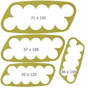 Cortador Blue Star - Rosas - 04 pç - Cod.8171