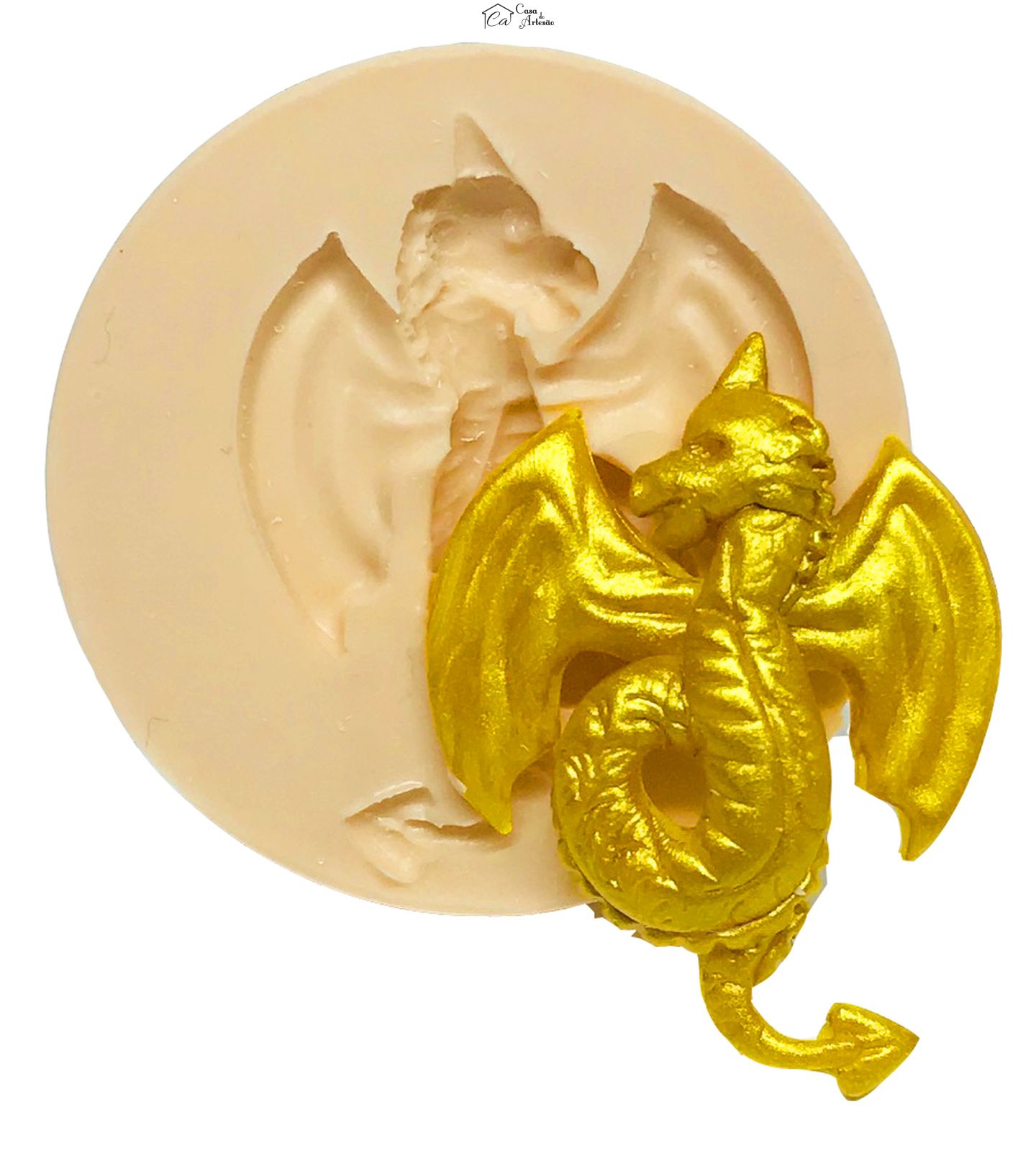 Molde de silicone - Game of Thrones - Dragao - Pequeno - P556