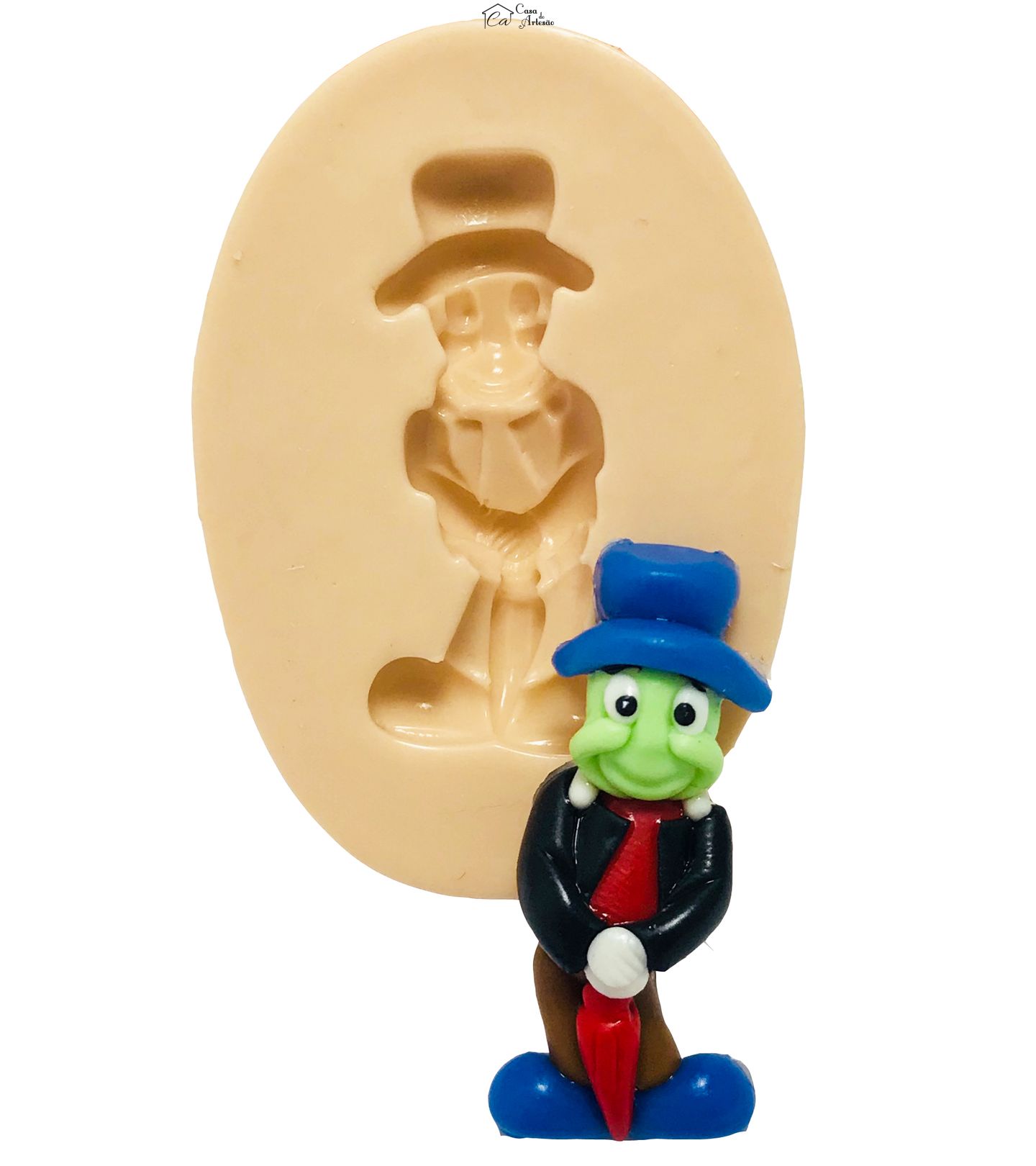 Molde de silicone - Pinocchio - Grilo Falante - Pequeno - P425