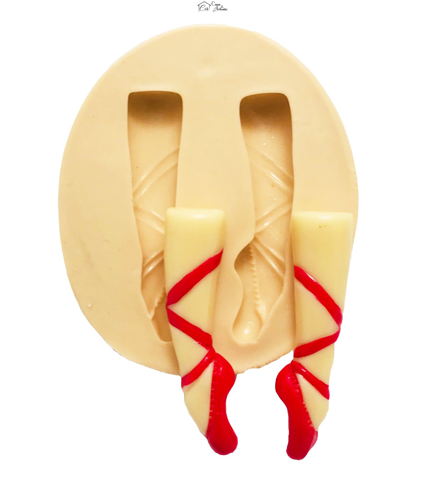 Molde de silicone - Bailarina - Pés - Medio - P441