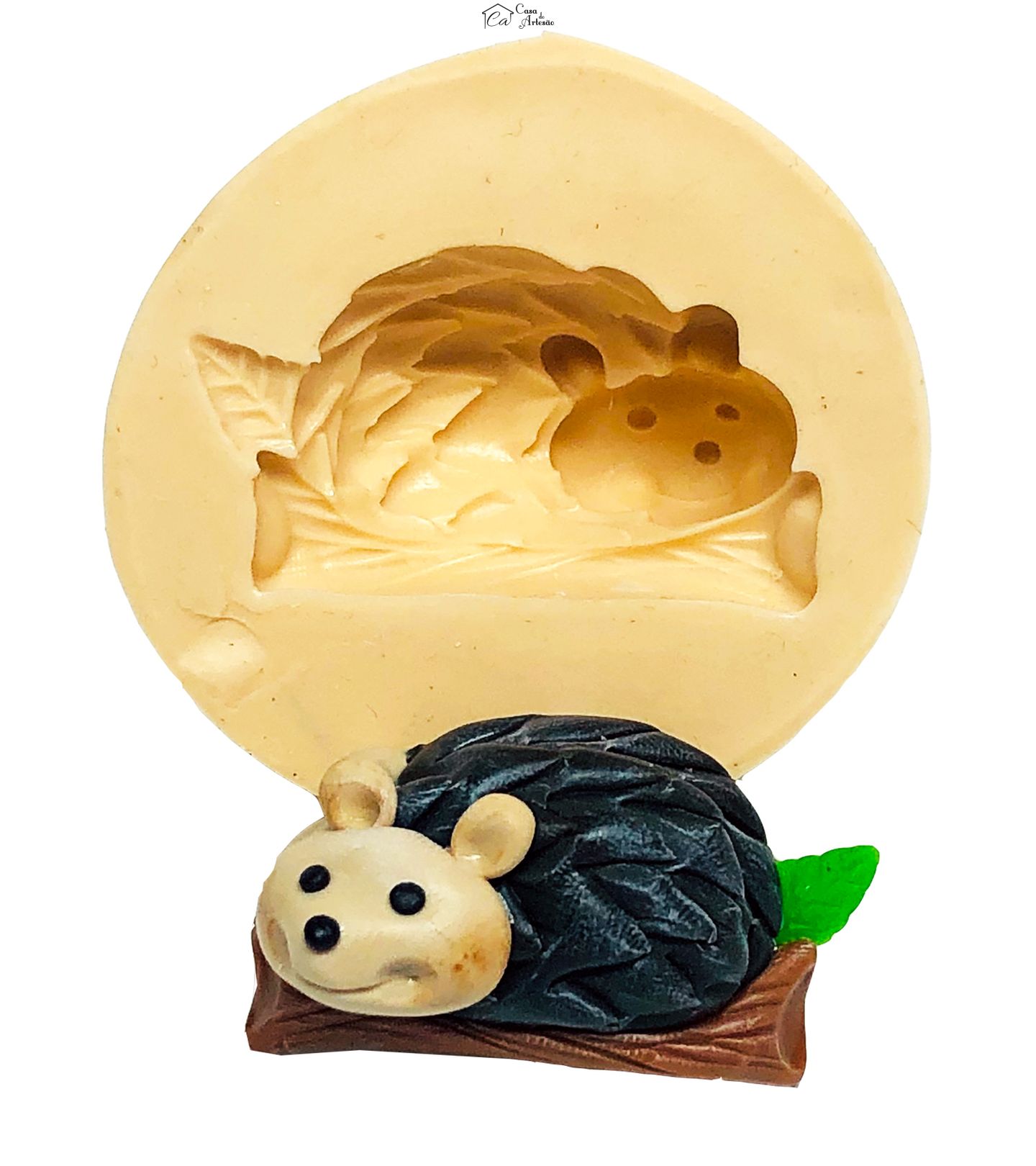 Molde de silicone - Porco Espinho - Medio - P672