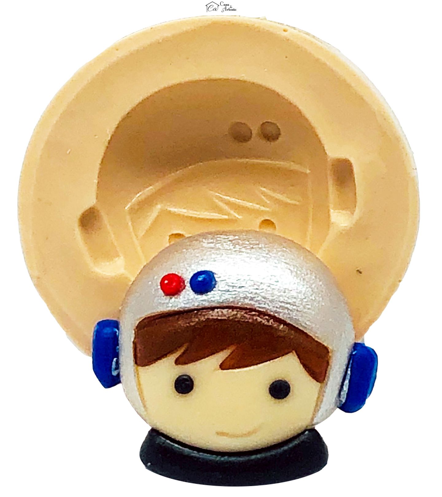 Molde de silicone - Astronauta - Rosto Astronauta - Medio - P792