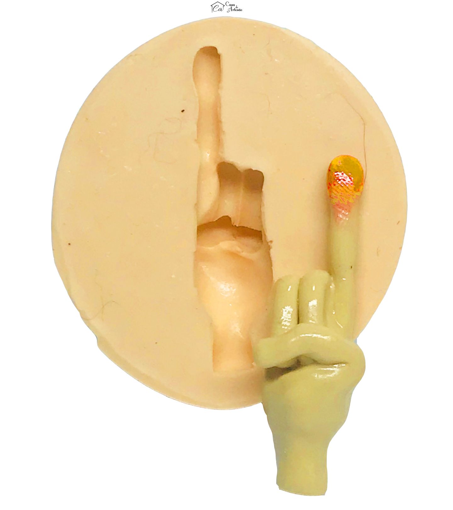 Molde de silicone - E.T. - Mao - Media - P509