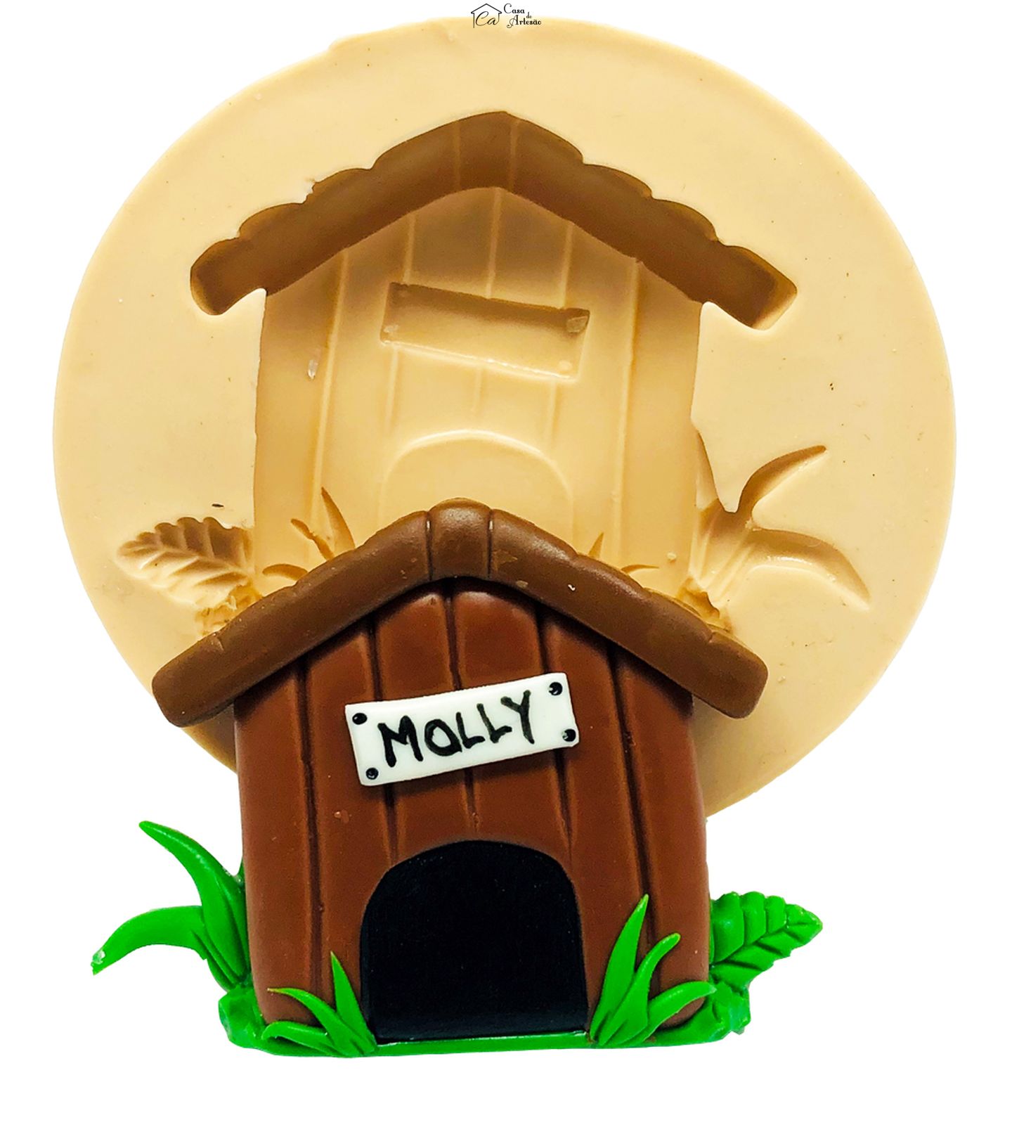 Molde de silicone - Cachorro - Casinha de Cachorro - Grande - P852