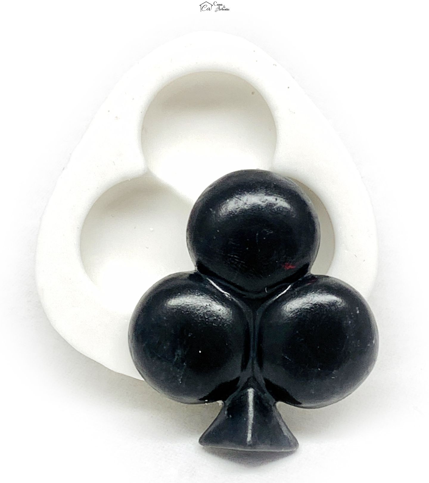 Molde de silicone - Cassino - Naipe - Paus - Grande - P1162