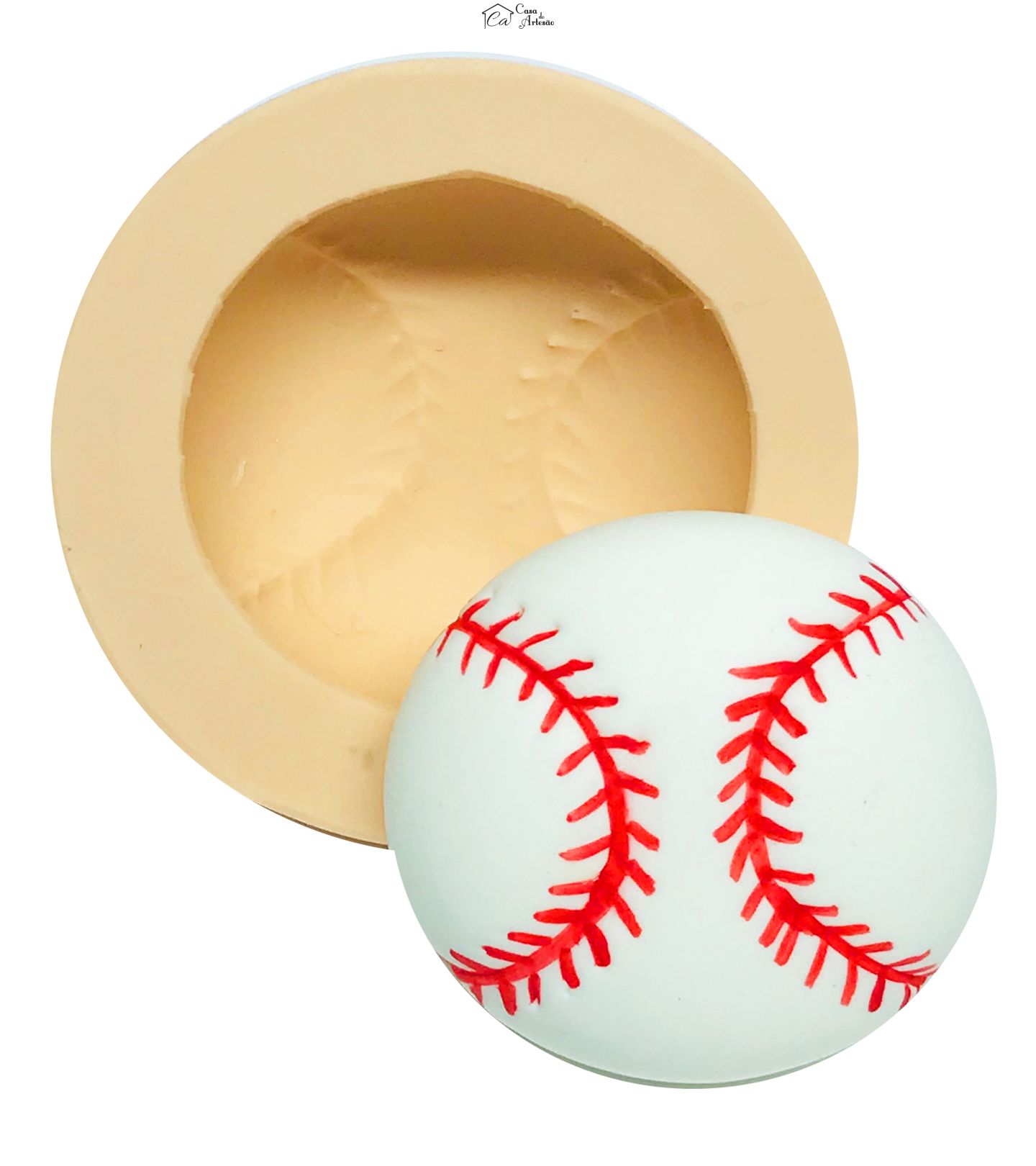 Molde de silicone - Esporte - Bola Baseboll - Grande - P563