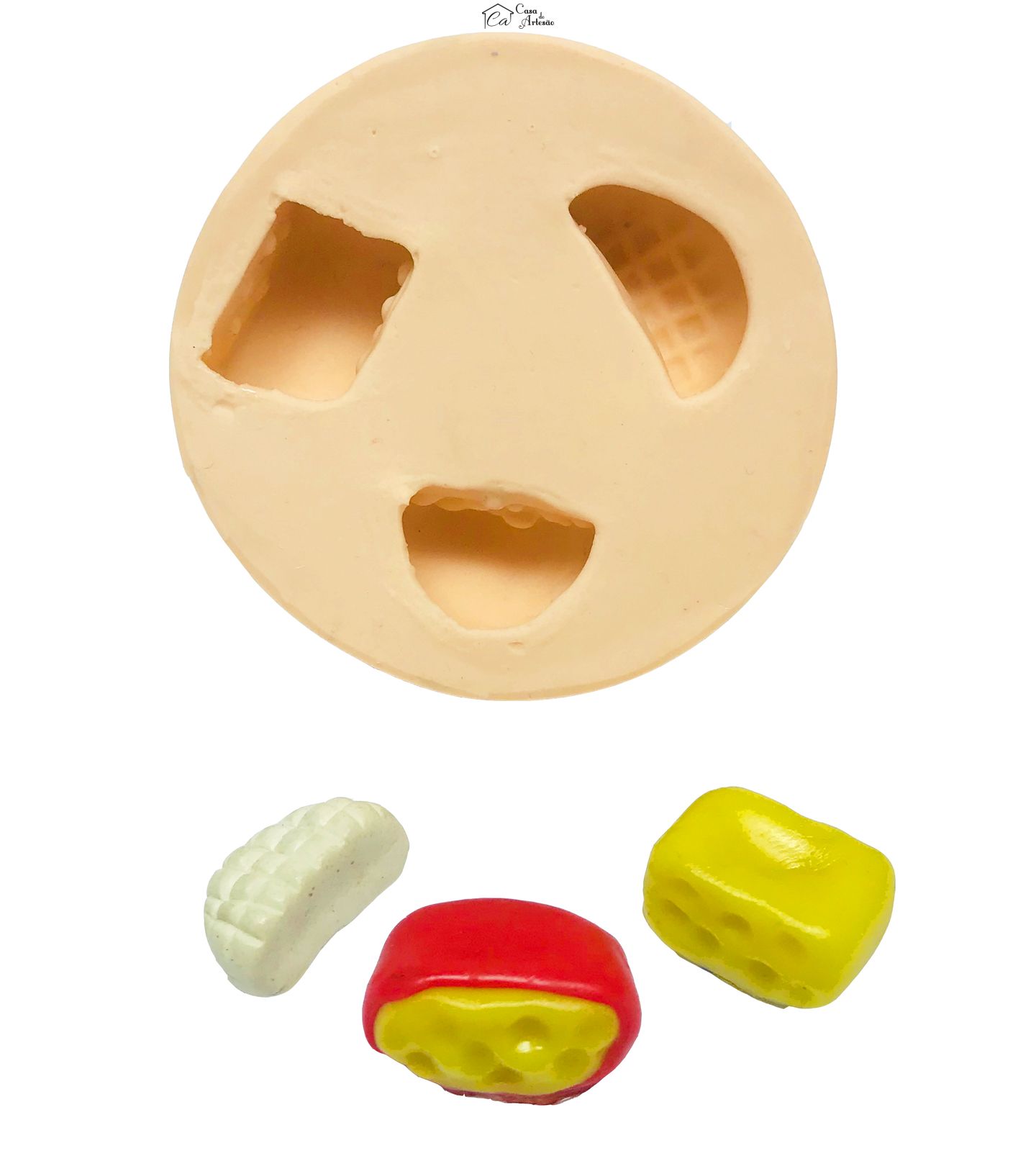 Molde de silicone - Queijos (3 Tipos)
