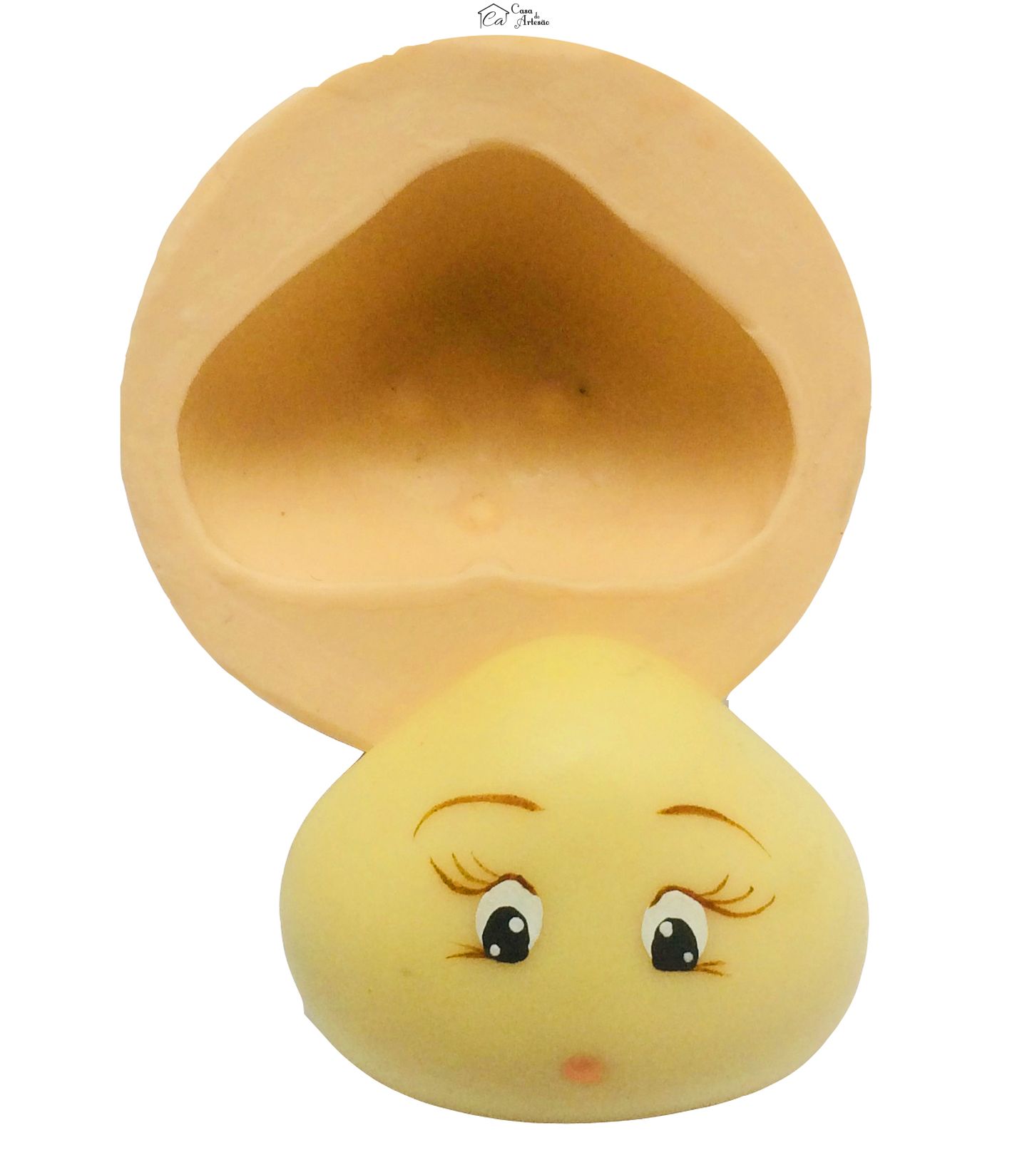 Molde de silicone - Rosto Moranguinho I