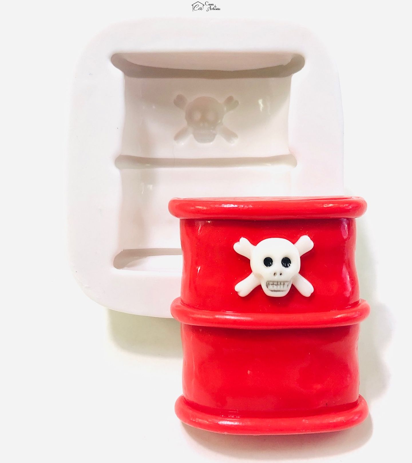 Molde de silicone - Tambor com Veneno - Grande - P1036