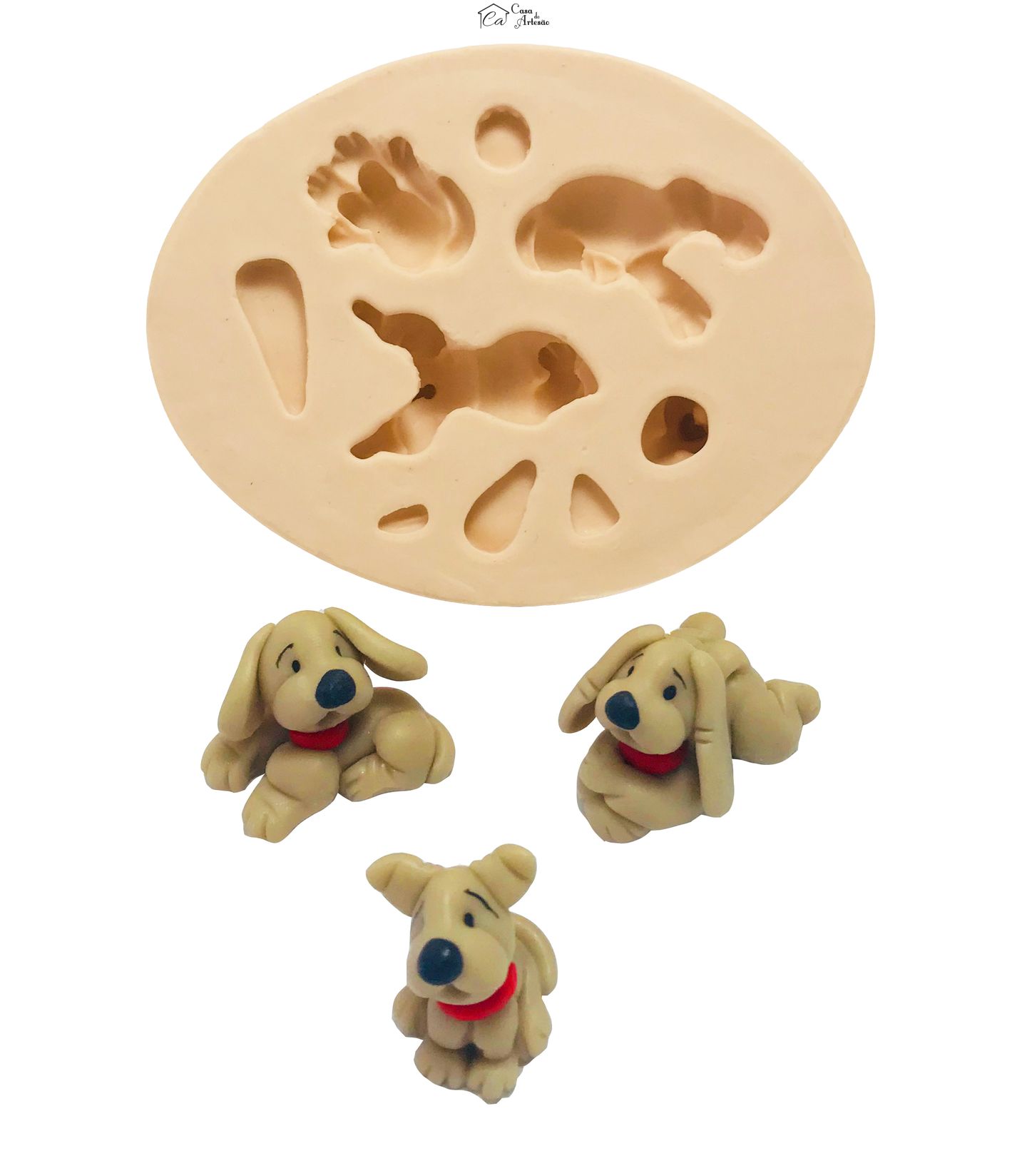 Molde de silicone - Cachorrinhos - 3