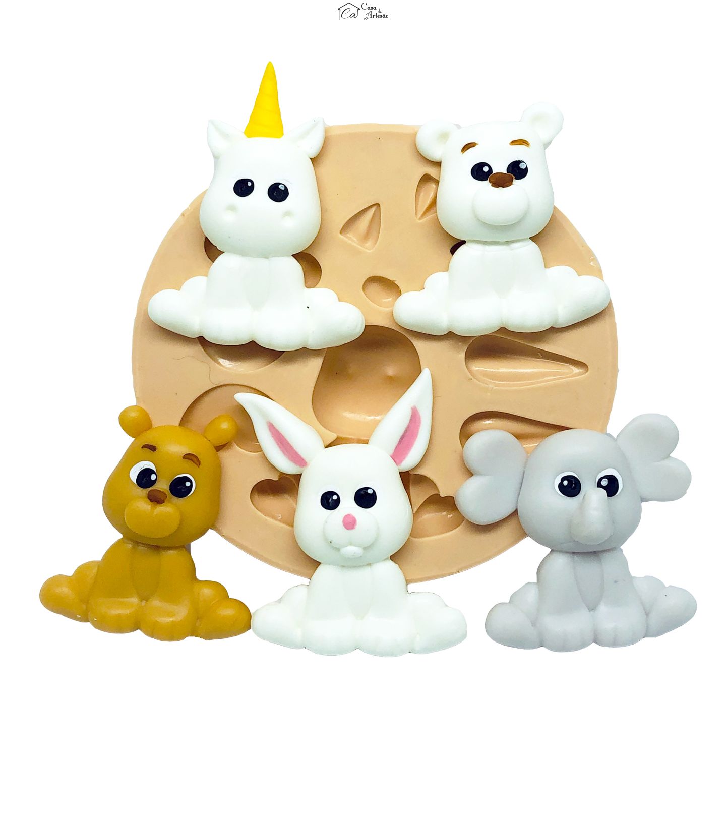 Molde de silicone - Bichinho Fofinho Universal - Mod.02 - Grande - P801