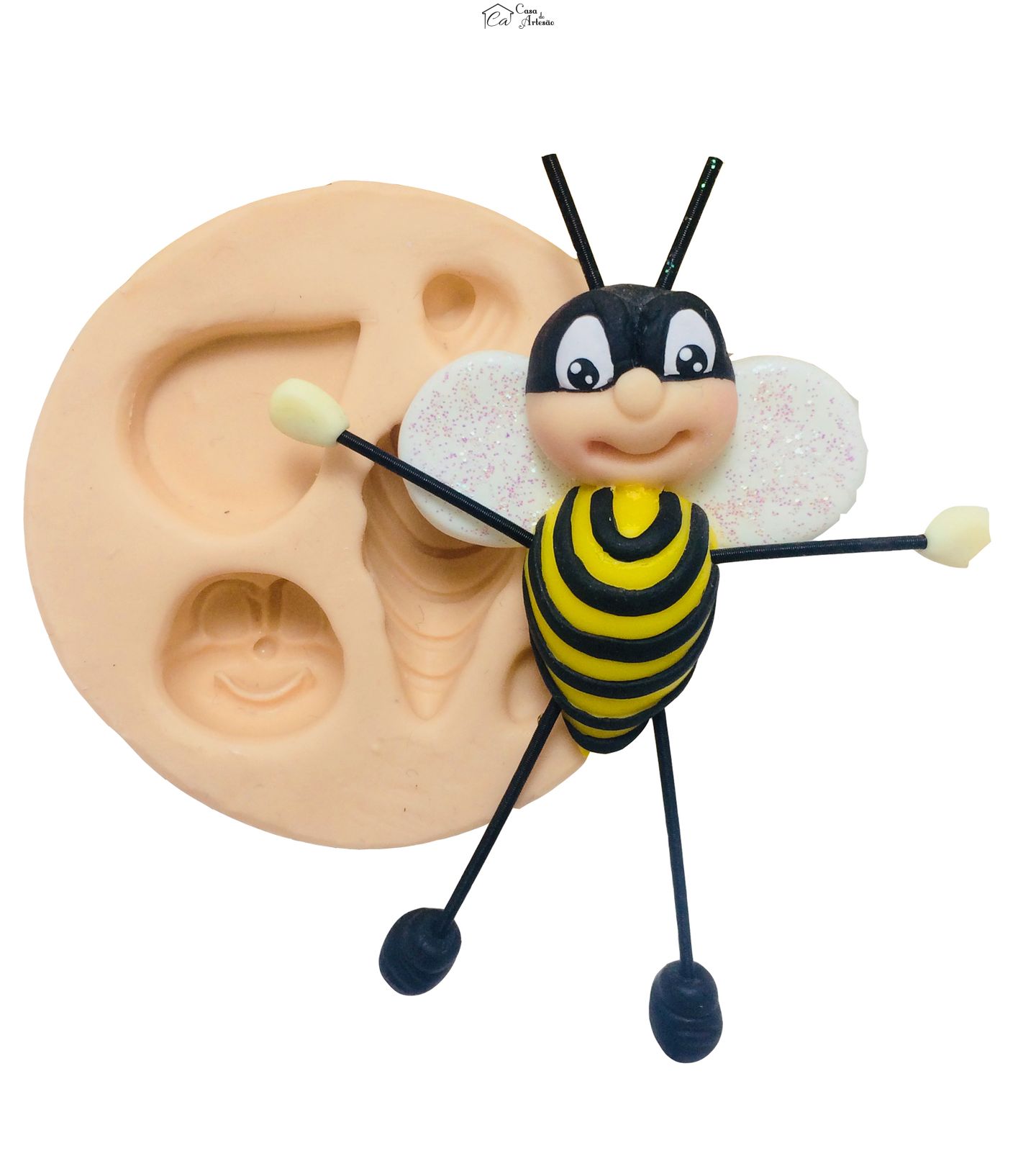 Molde de silicone - Abelhinha Fofinha