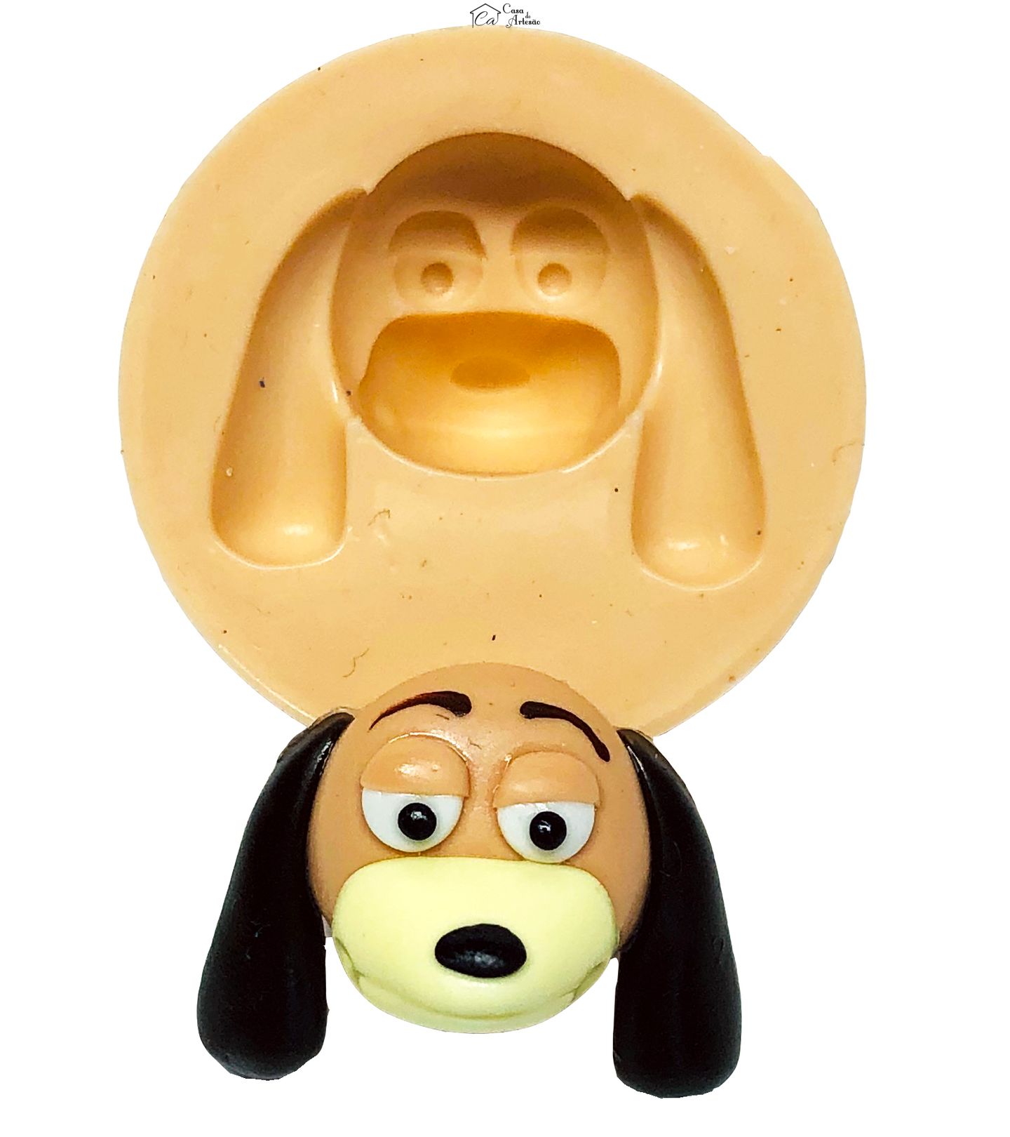 Molde de silicone - Toy Story - Rosto Slinky - Pequeno - P645