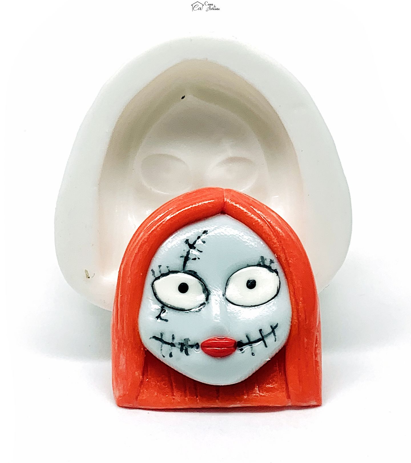 Molde de silicone - O Estranho Mundo de Jack - Rosto Sally - Pequeno - P1225