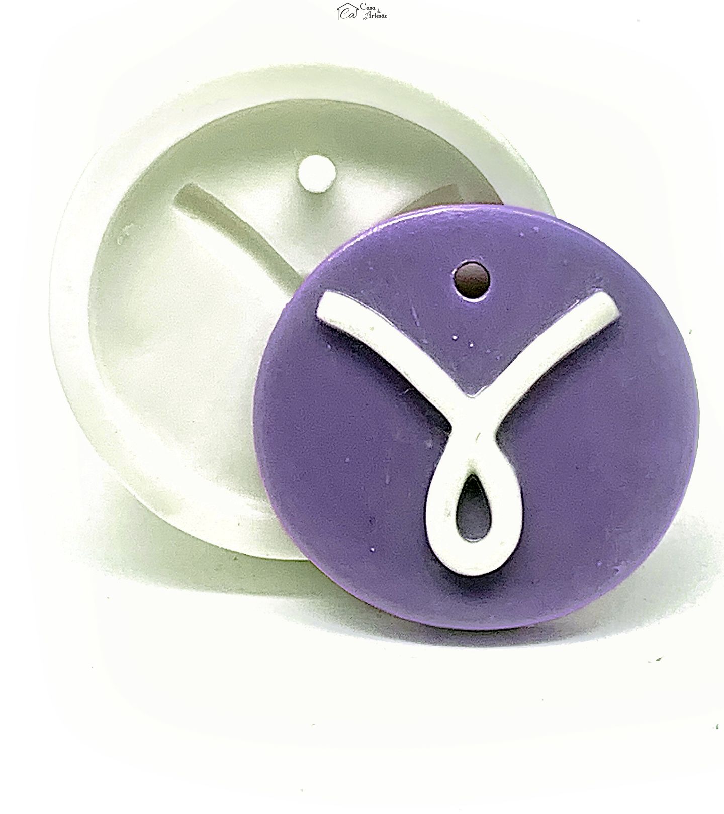 Molde de silicone - Horoscopo - Pingente - Aries - Grande - P1144