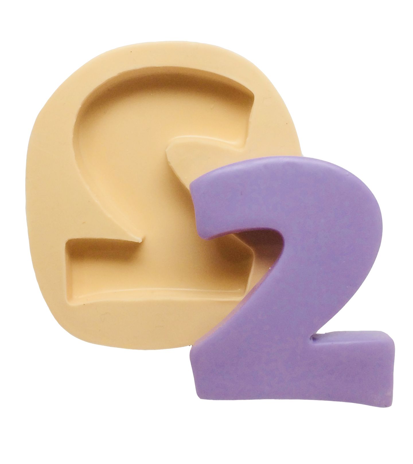 Molde de silicone - Numeros - N.2 - P296