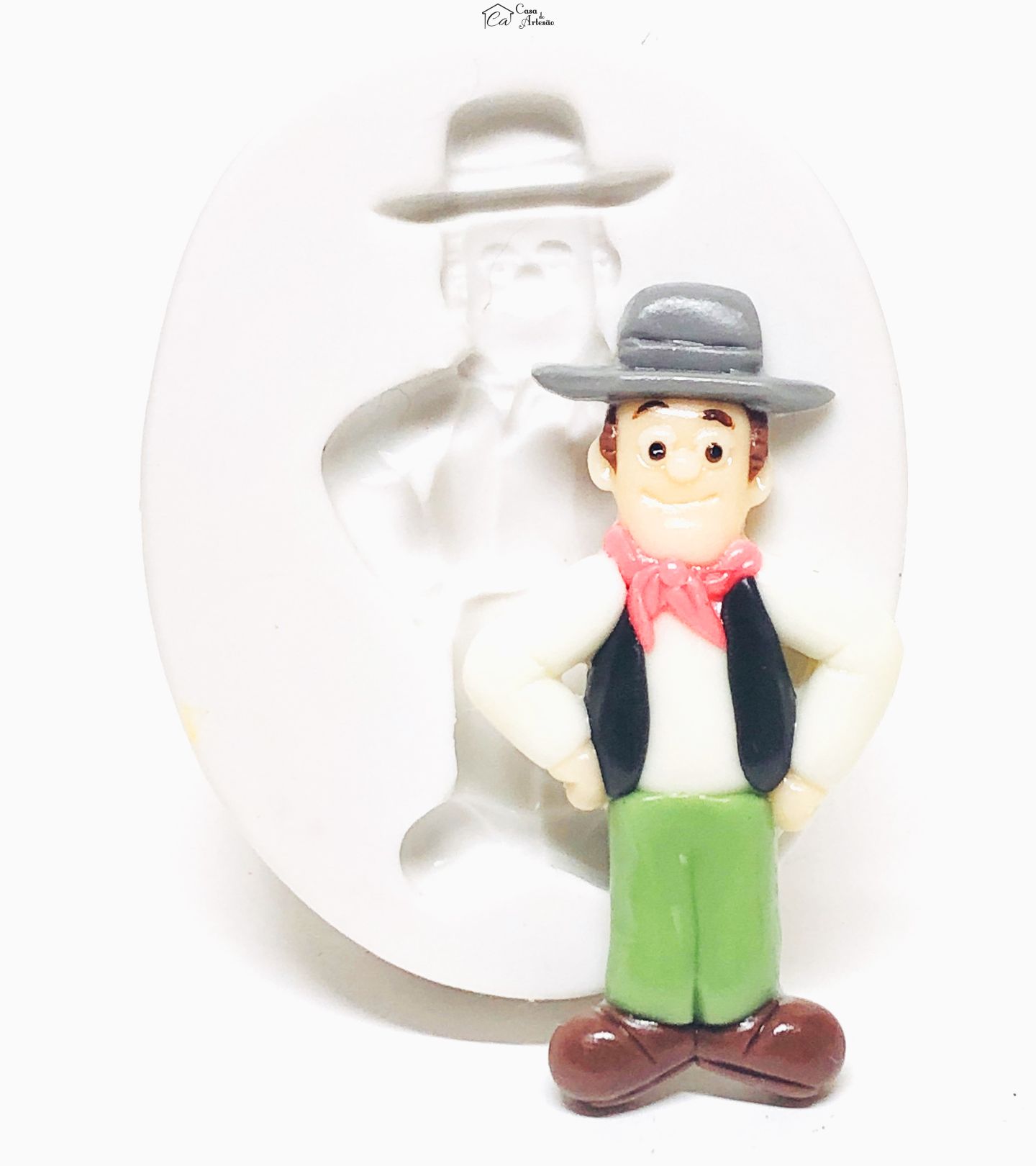 Molde de silicone - A Fazenda do Zenon - Zenon - Grande - P1066