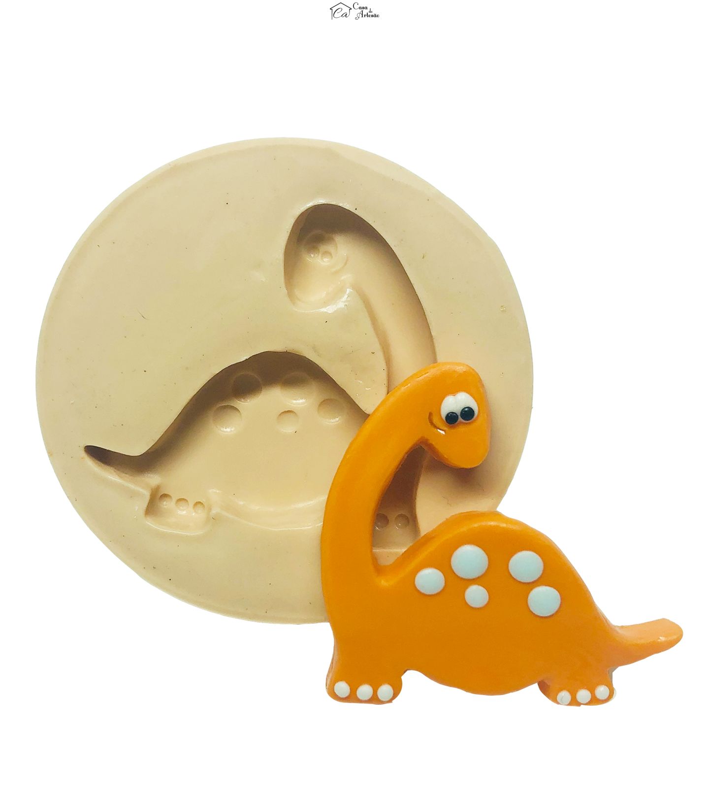 Molde de silicone - Dinossauro Baby - Mod.03 - Medio - P730