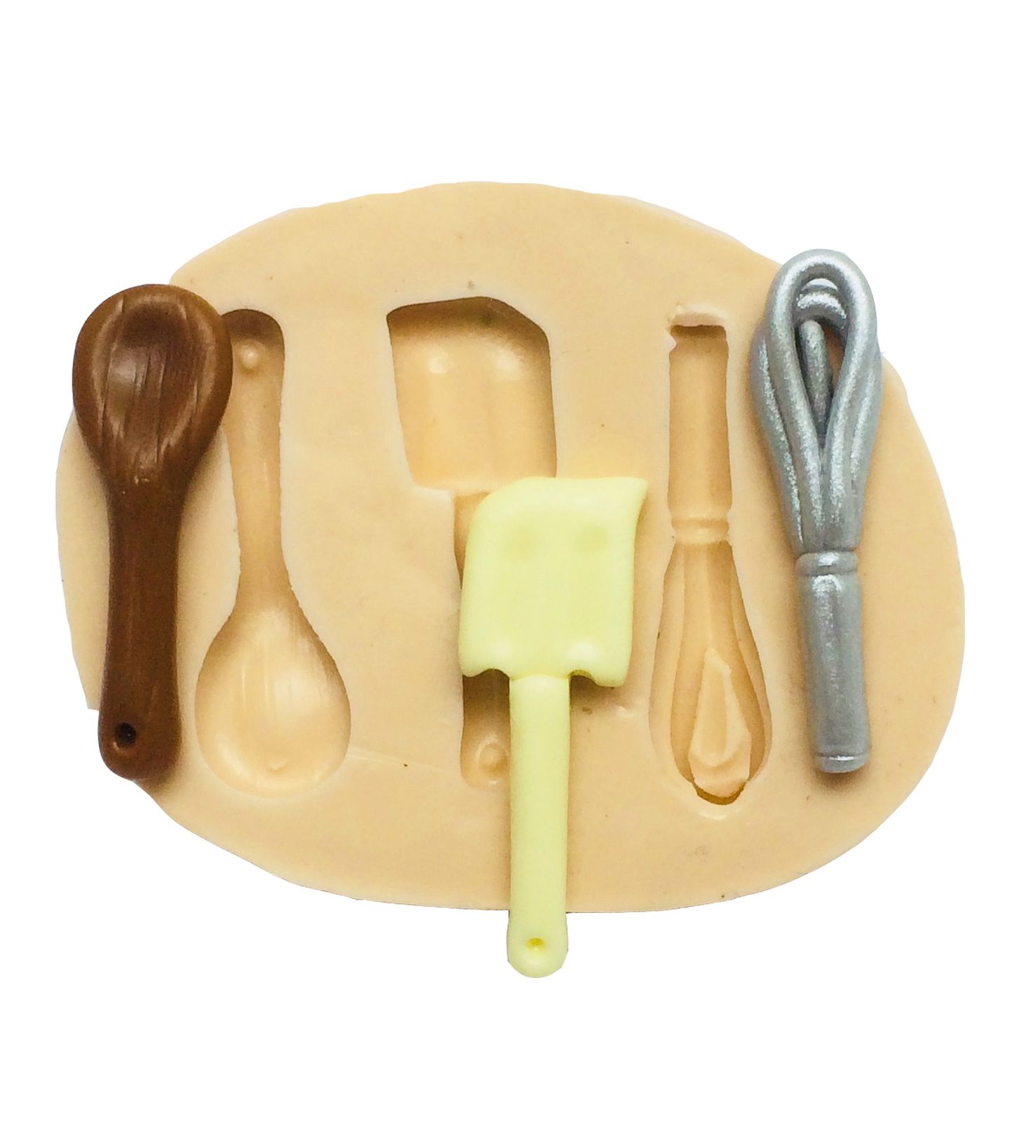 Molde de silicone - Batedeira - Espatula, Colher, Batedor - Pequeno - P224