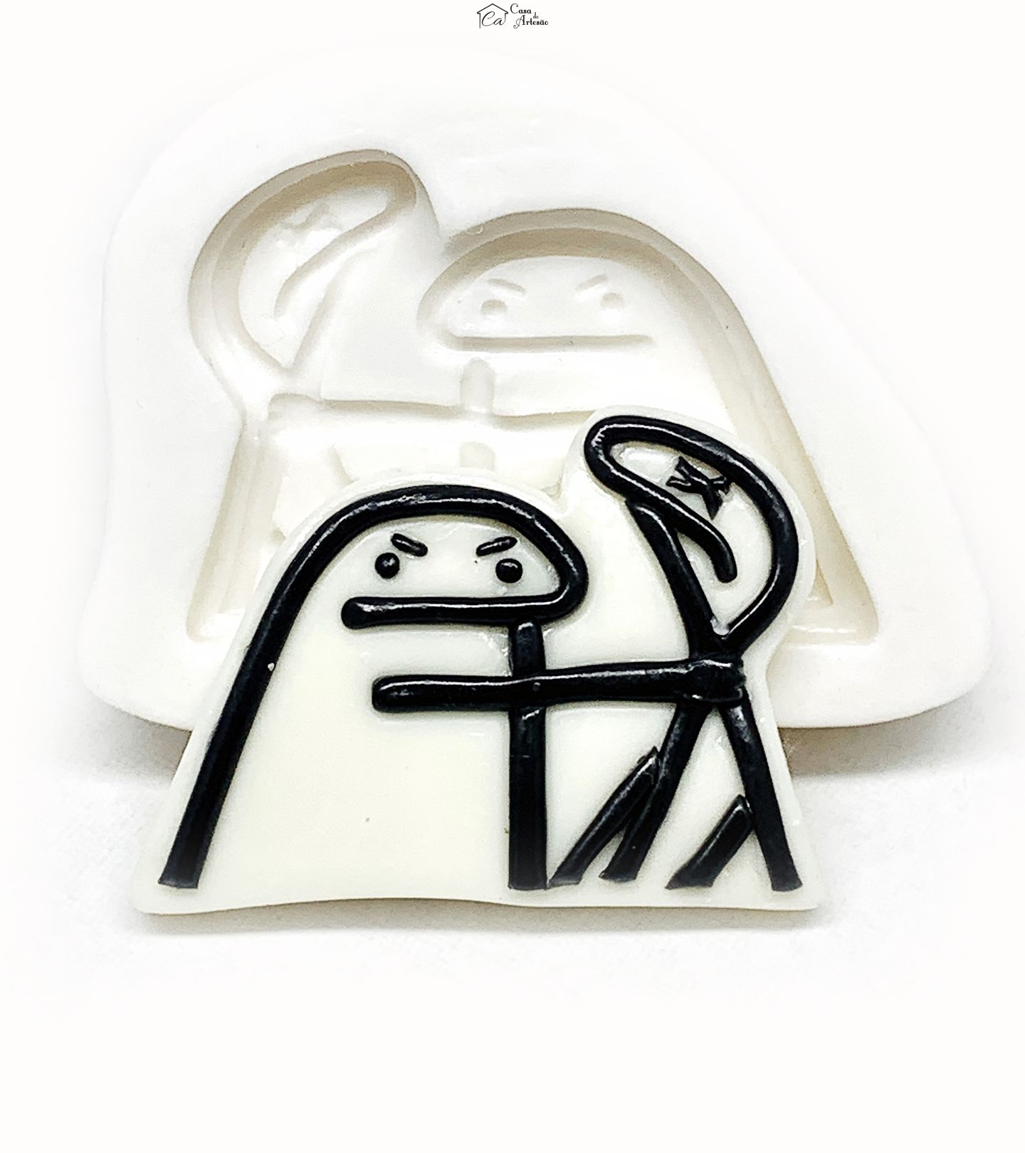 Molde de silicone - Bentô Cake - Flork Brigando - Grande - P1158