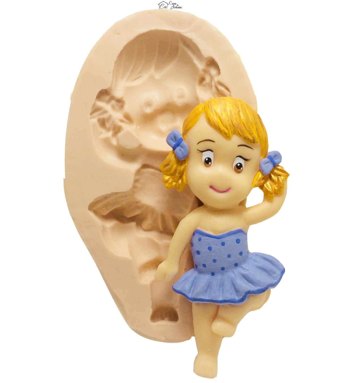 Molde de silicone - Menina Bailarina - P116