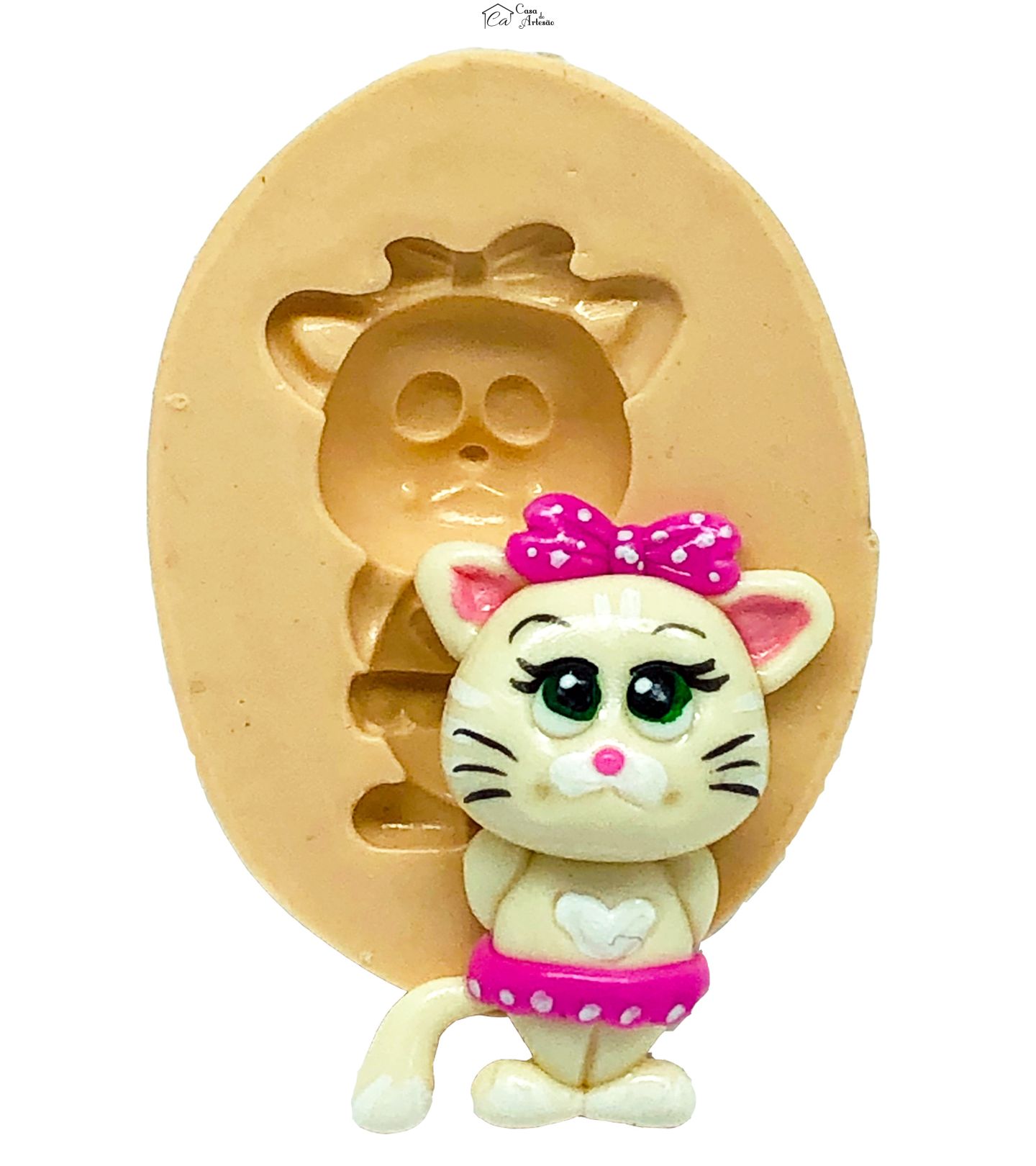Molde de silicone - 44 Gatos - Pilou - Media - P806