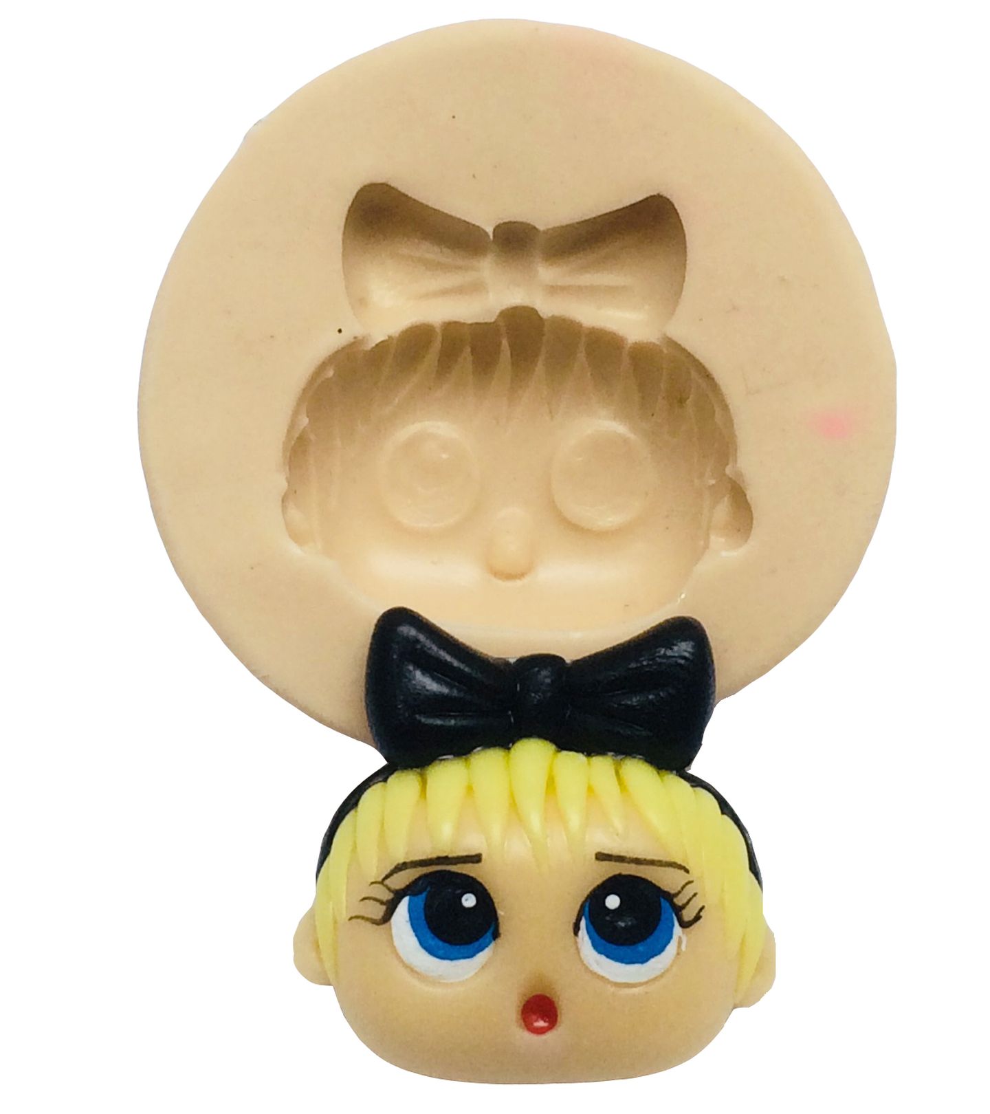 Molde de silicone - Boneca Lol - Rosto Curious Q.T. - Medio - P342