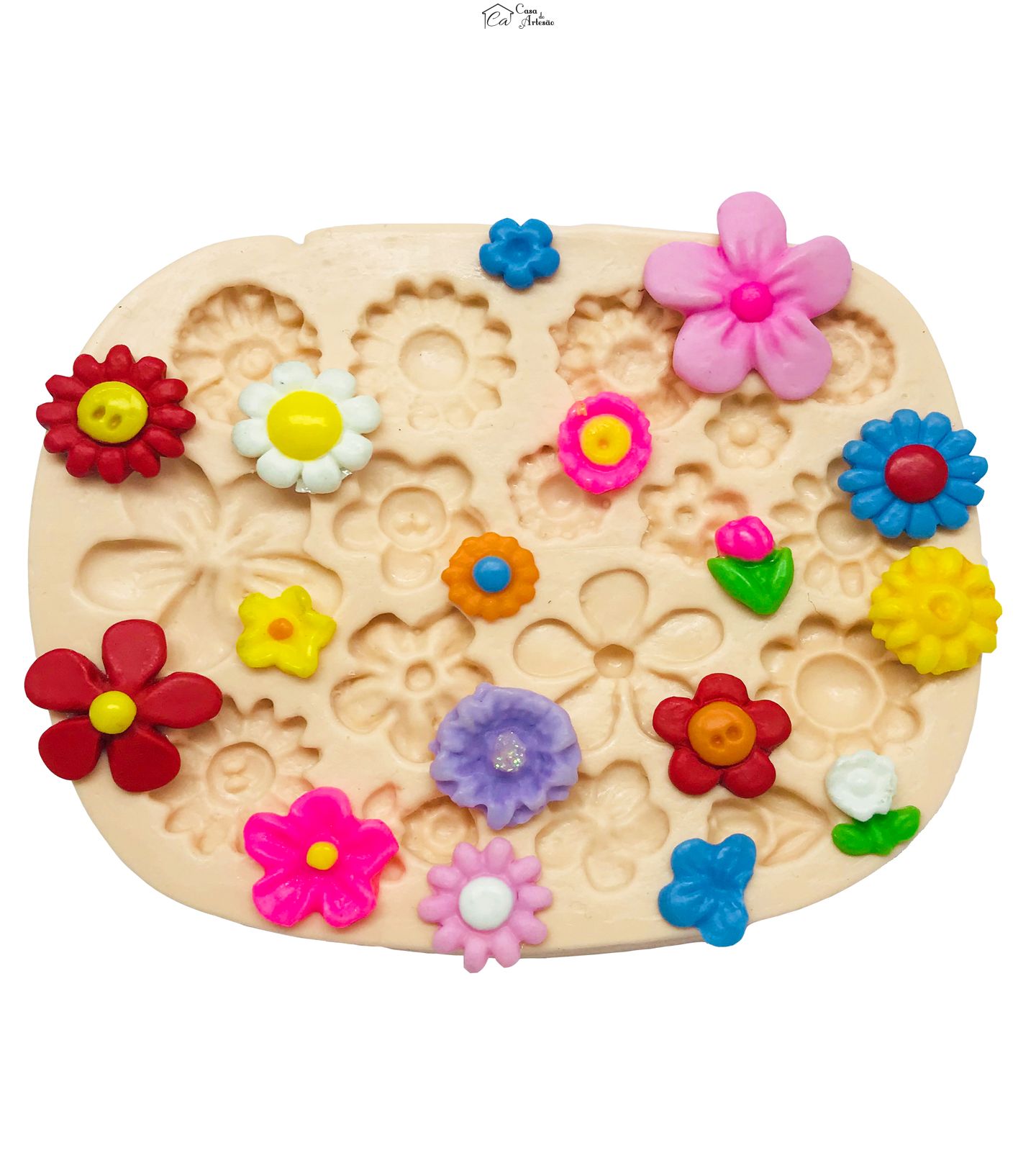 Molde de silicone - Flores Diversas - P132