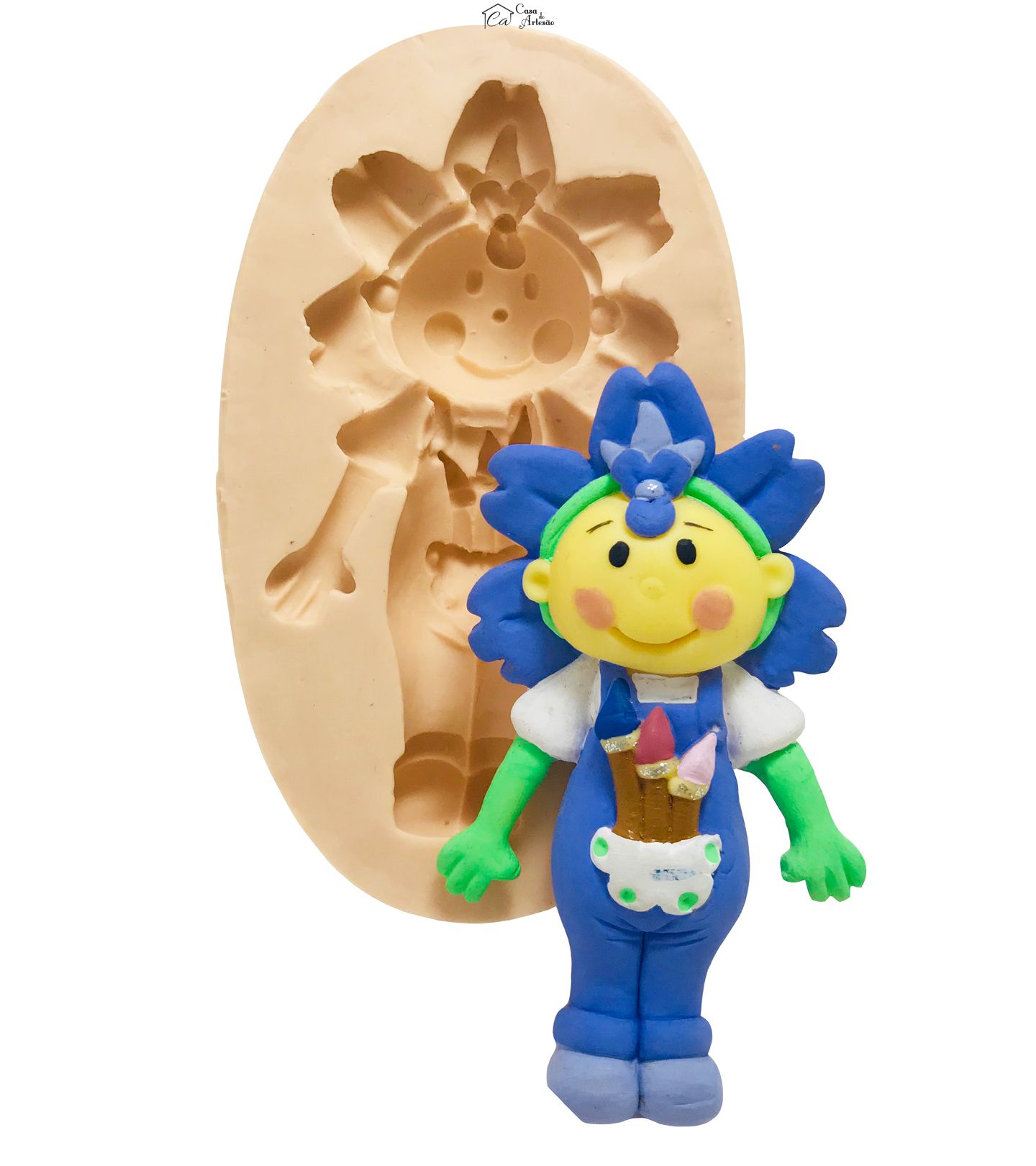 Molde de silicone - Fifi e Os Floriguinhos - Violeta