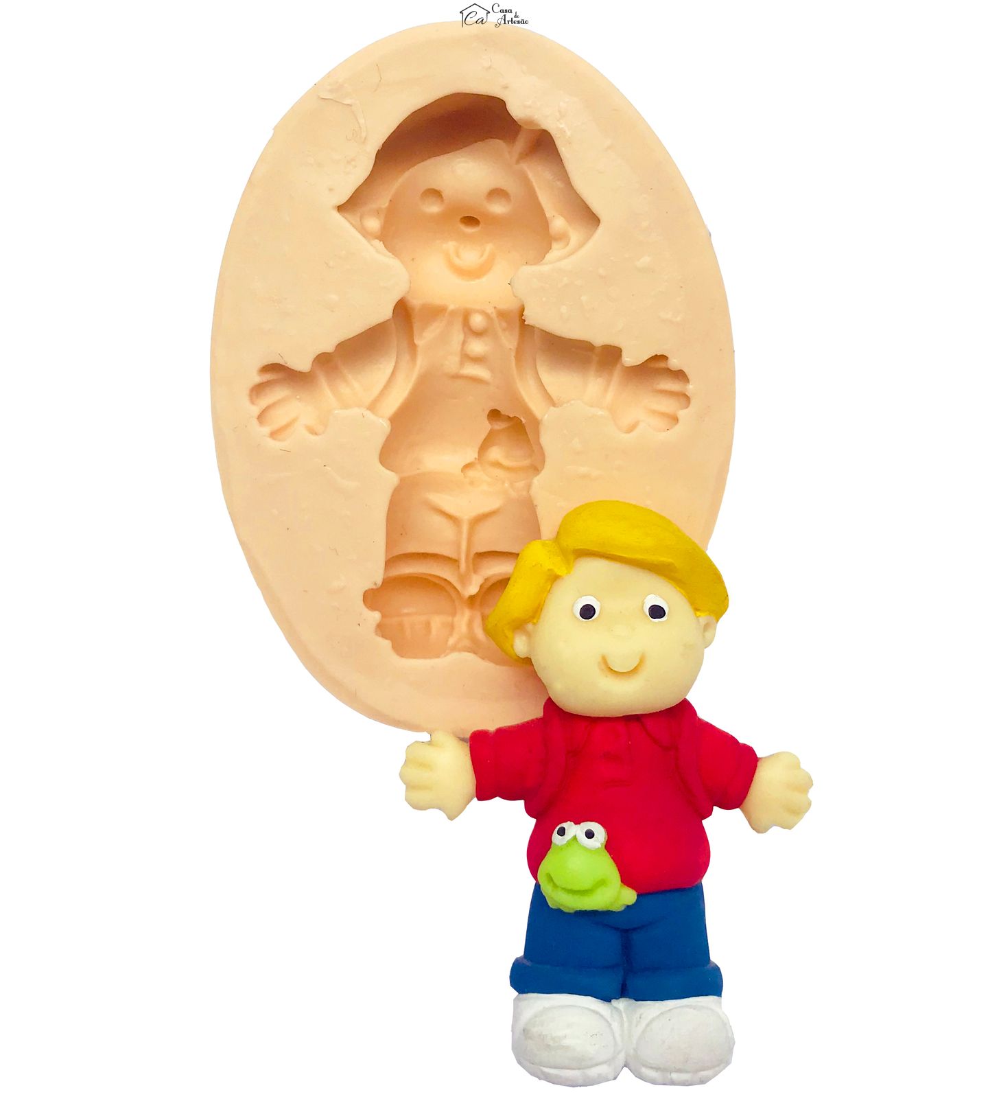 Molde de silicone - Little People - Eduardo