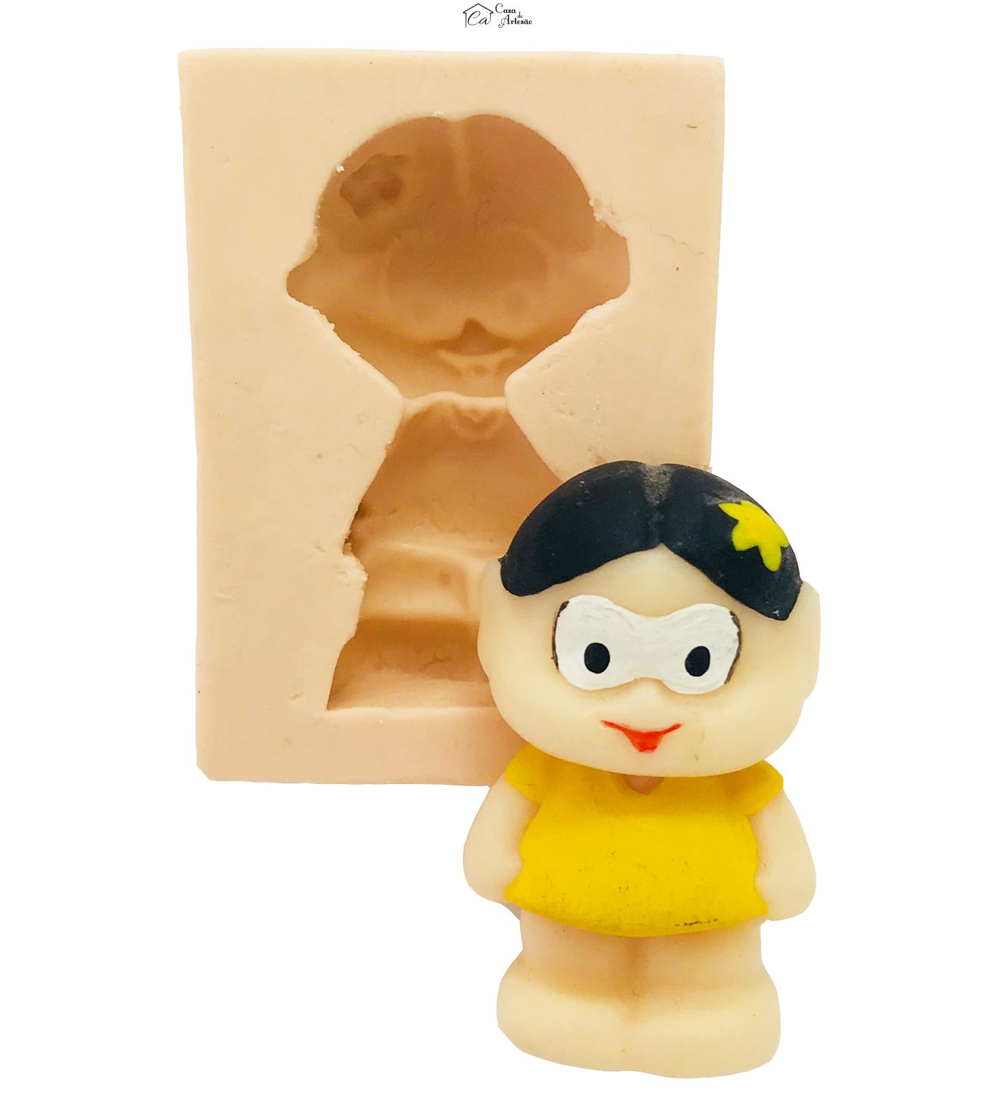 Molde de silicone - Menina Gulosa - P57