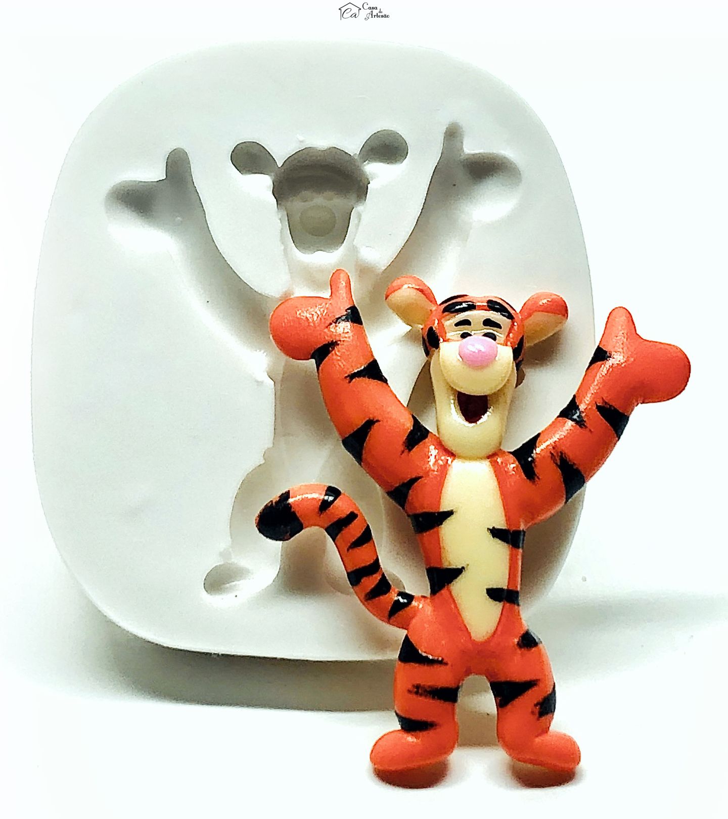 Molde de silicone - Urso Pooh - Tigrao - Pequeno - P999