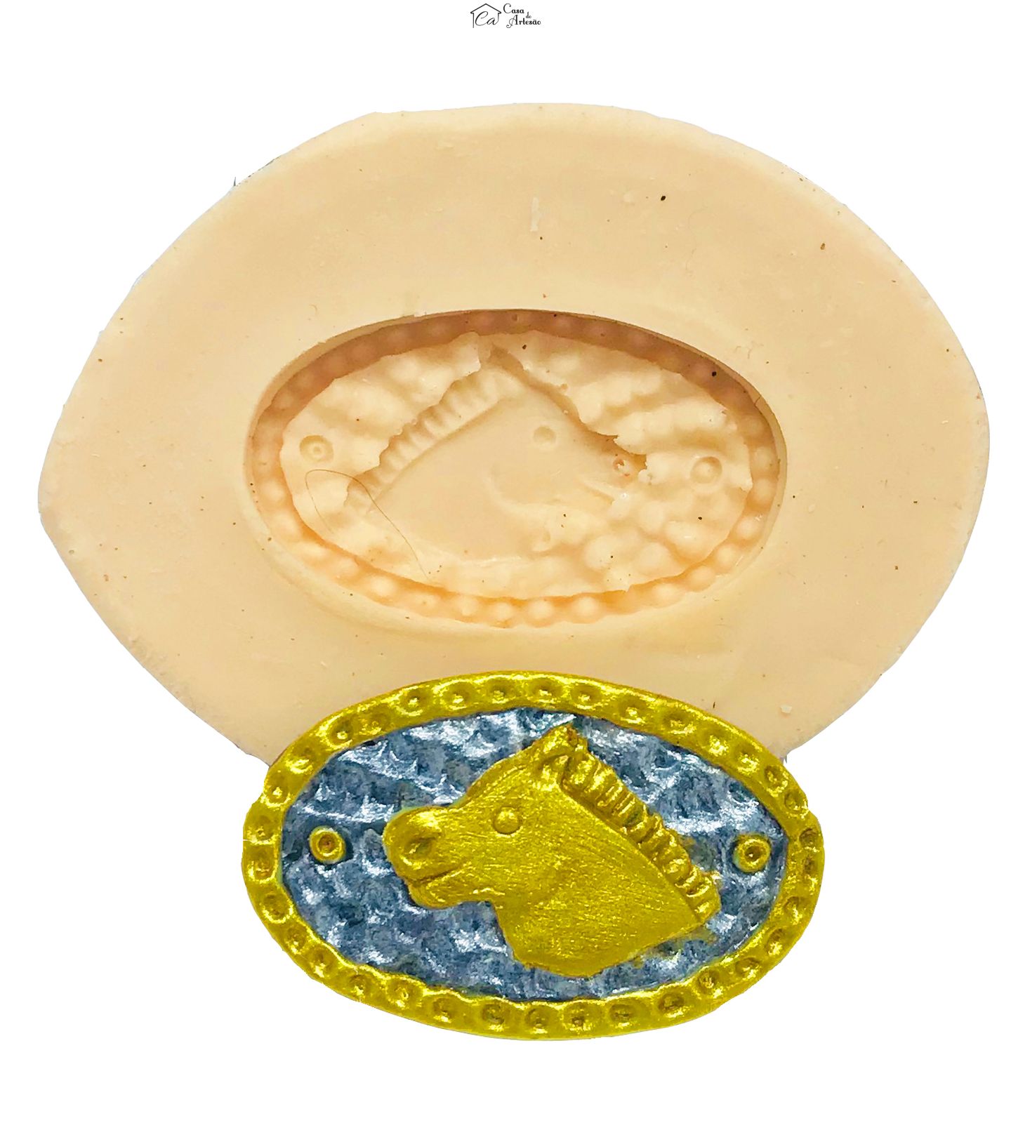 Molde de silicone - Country - Fivela - Pequena - P471