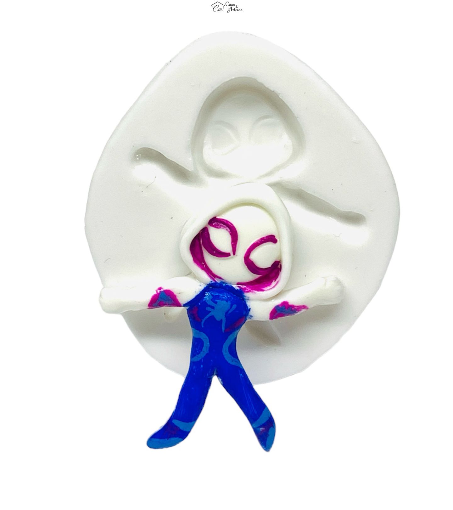 Molde de silicone - Homem Aranha - Gwen Stacy - Pequena - P1232