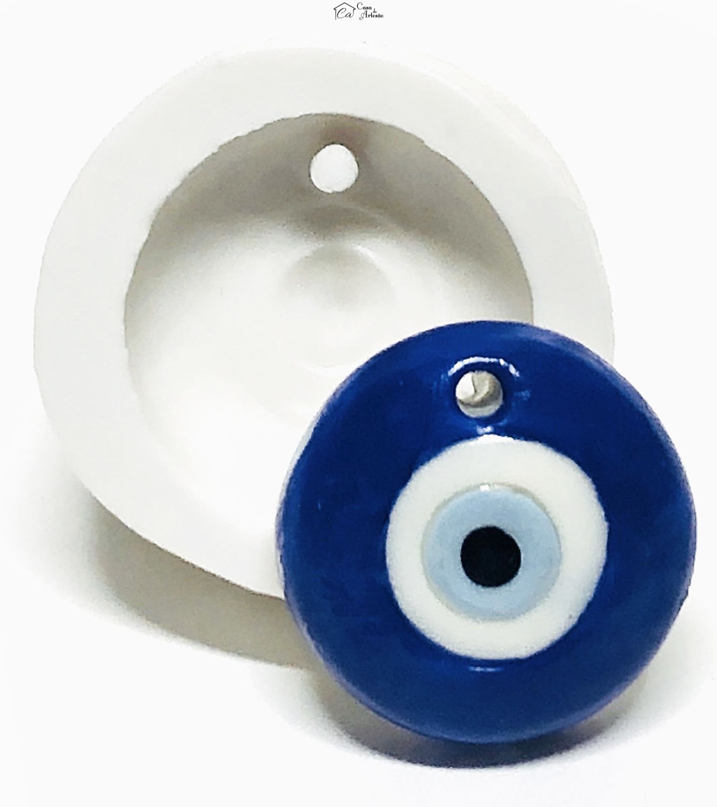 Molde de silicone - Pingente - Olho Grego - Pequeno - P1129