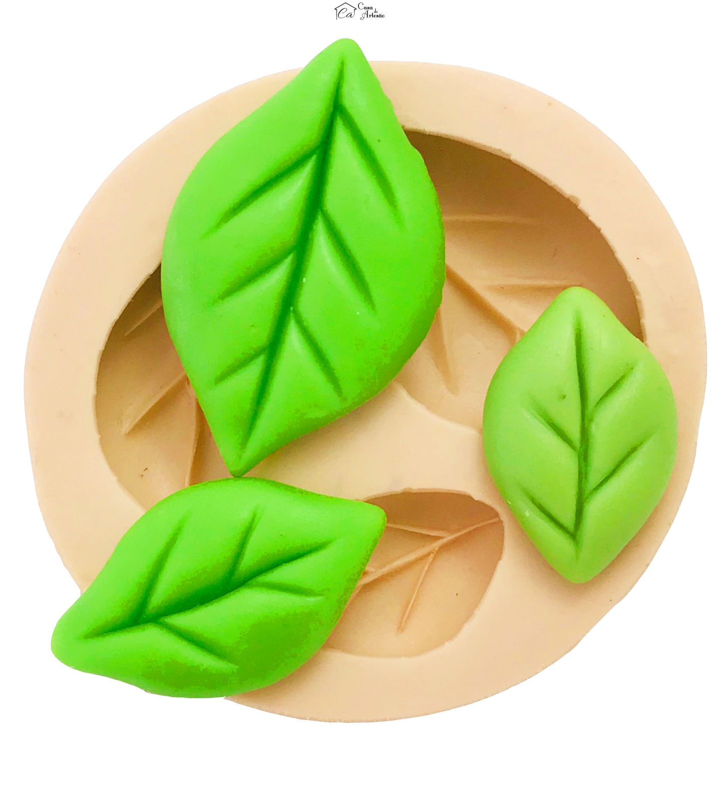 Molde de silicone - Folhas - 3 Tamanhos - P198