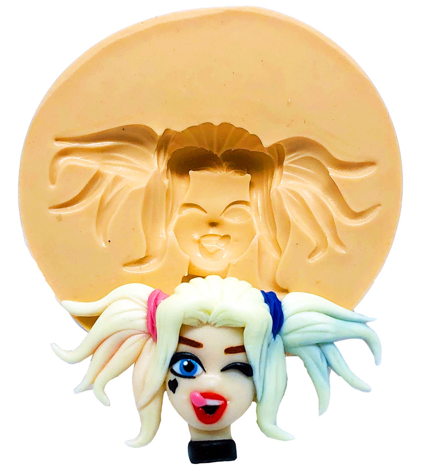 Liga da Justiça - Rosto Arlequina - Pequeno - P765