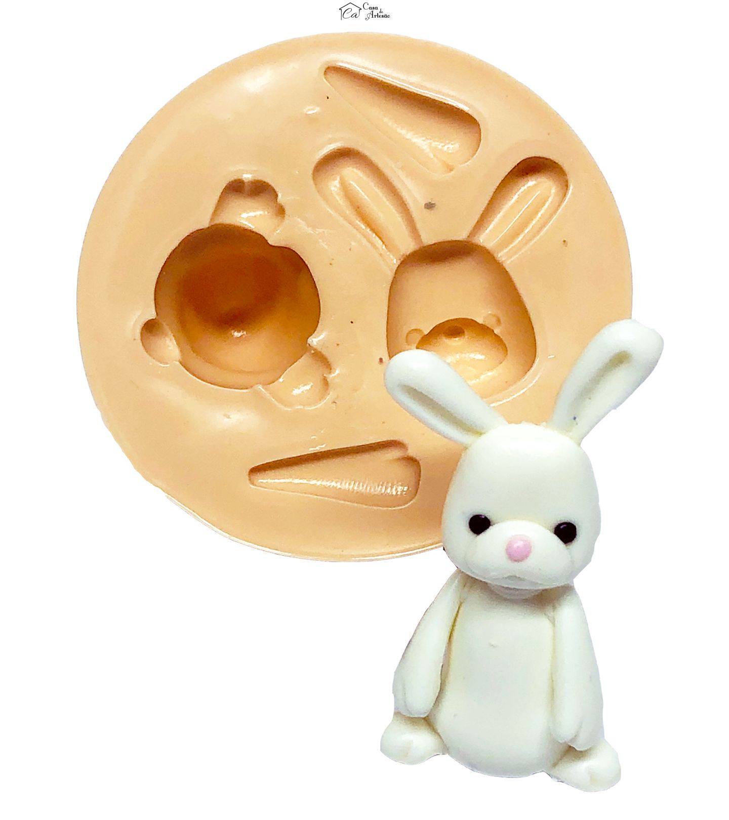 Molde de silicone - Coelho I - Tridimensional - Medio - P700