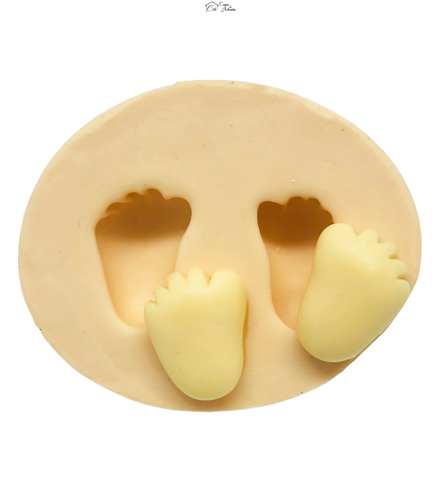 Molde de silicone - Pés - Santinhos Vania Rempto