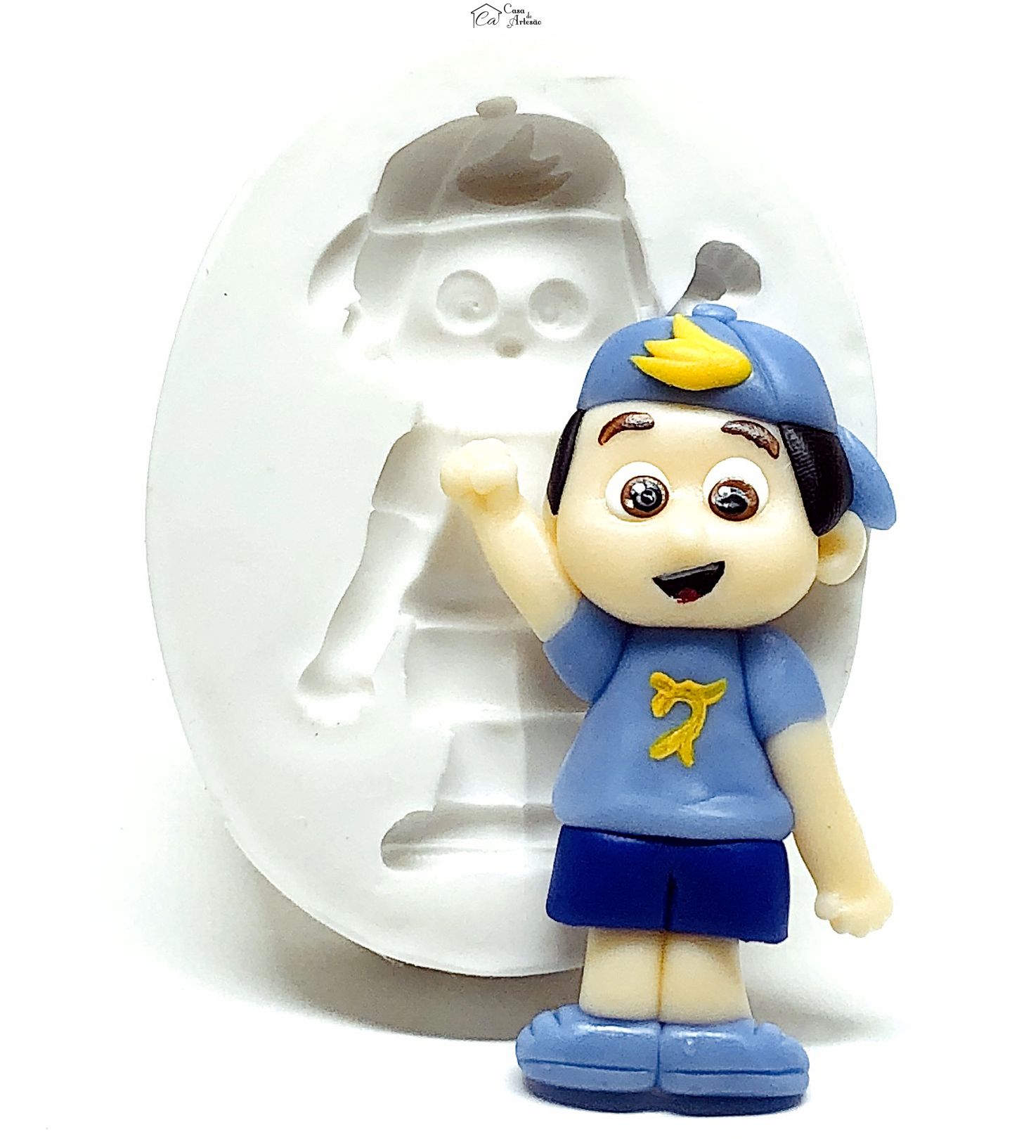 Molde de silicone - Os Aventureiros - Aventureiro Azul - Grande - P947