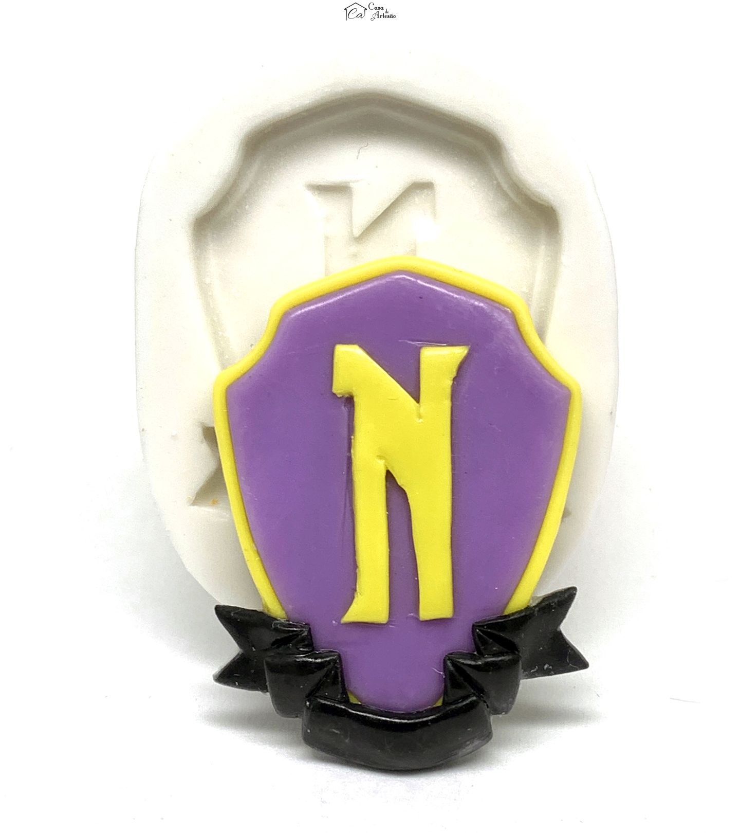 Molde de silicone - Wandinha - Logo Escola Nunca Mais - Medio - P1192