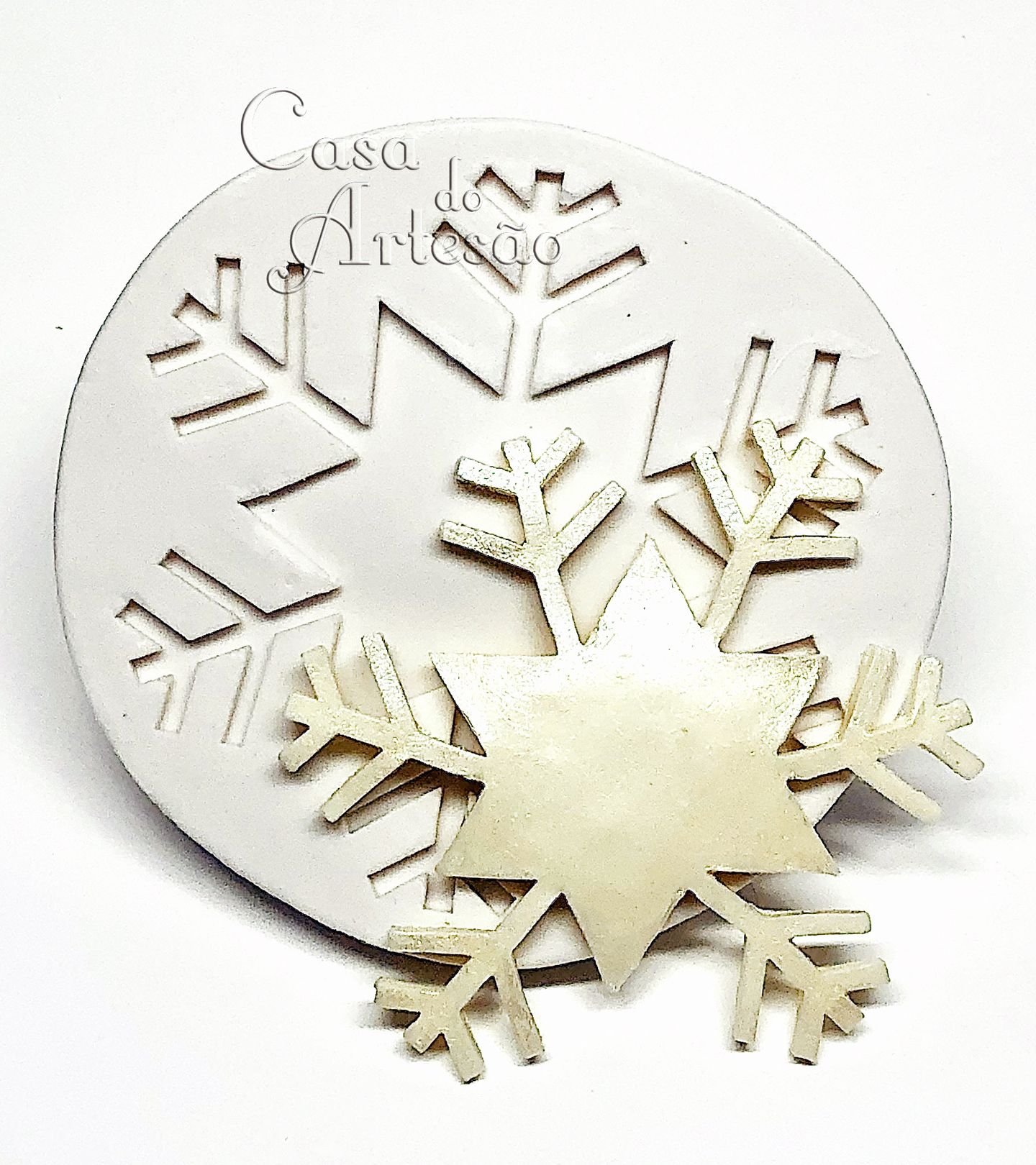 Molde de silicone - Flocos de Neve - Gd - P891