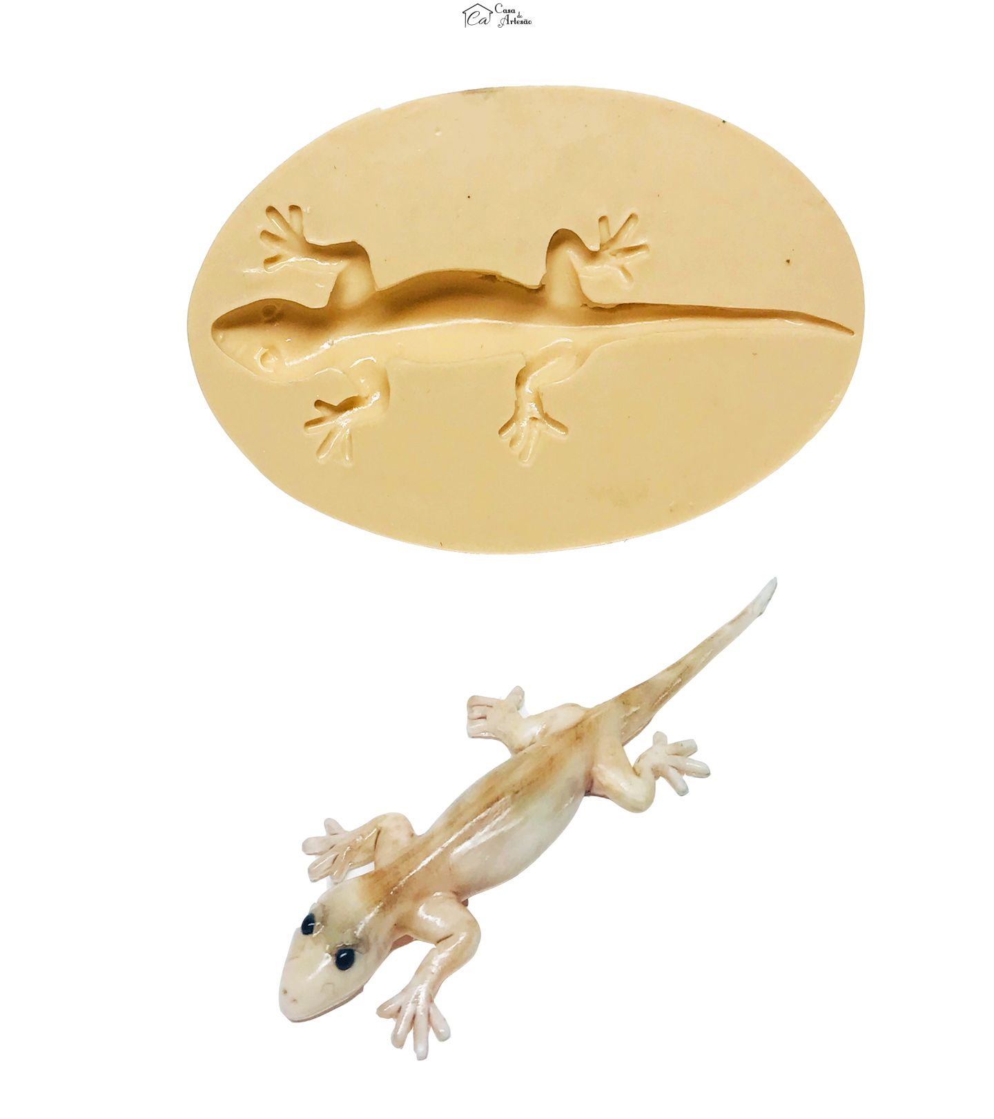 Molde de silicone - Lagartixa - Grande - P616