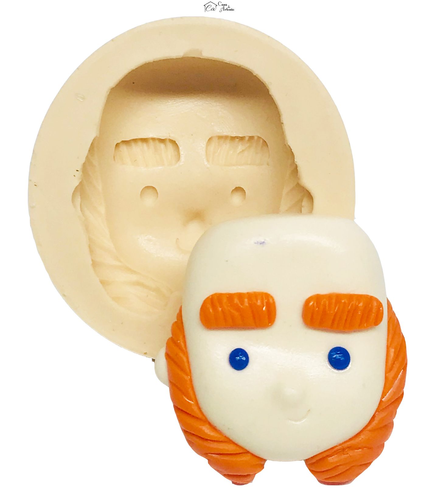 Molde de silicone - Clash Royale - Rosto Gigante Baby - Grande - P513