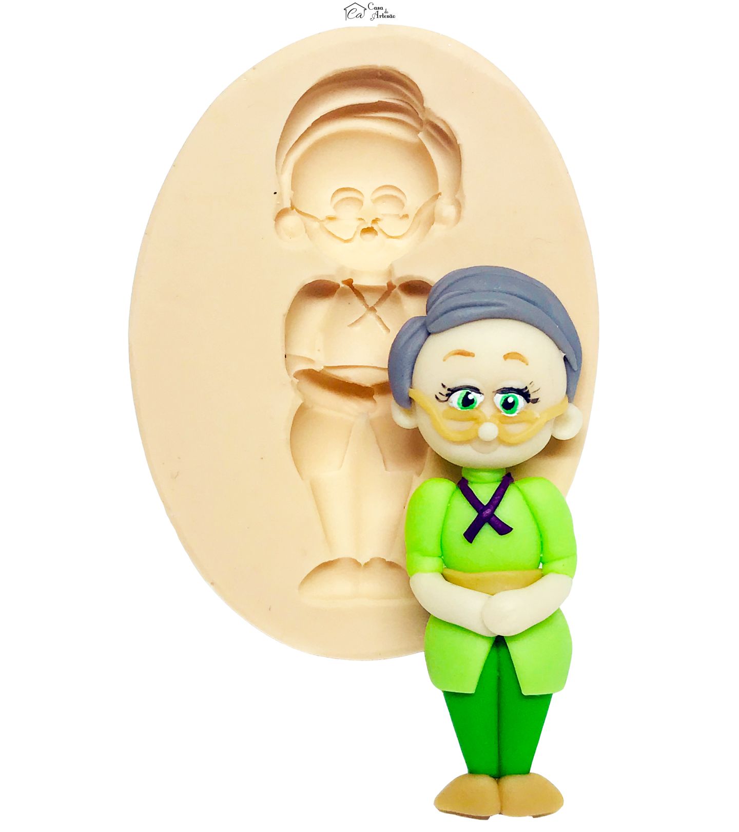 Molde de silicone - Up! Altas Aventuras - Ellie - Media - P571